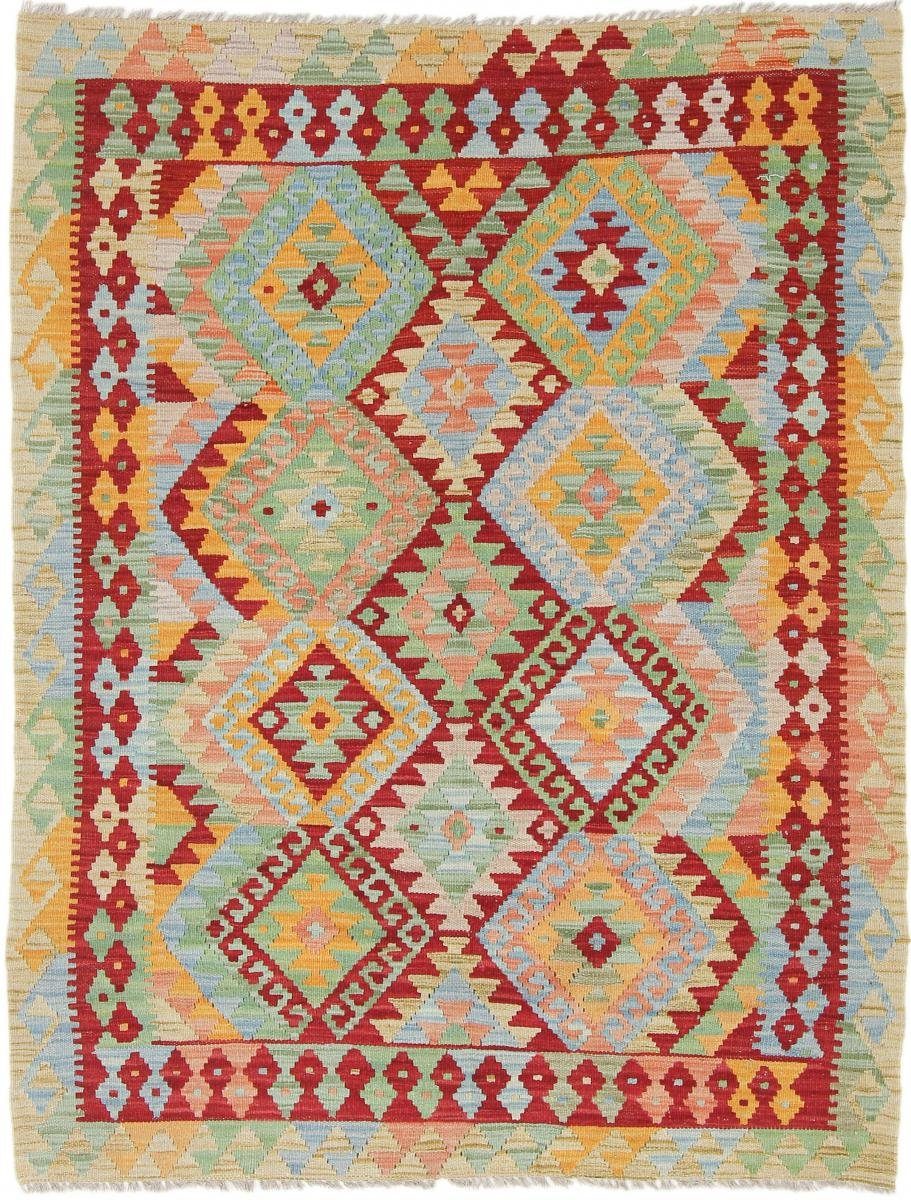 133x175 Höhe: Orientteppich rechteckig, Afghan Nain mm 3 Handgewebter Orientteppich, Trading, Kelim