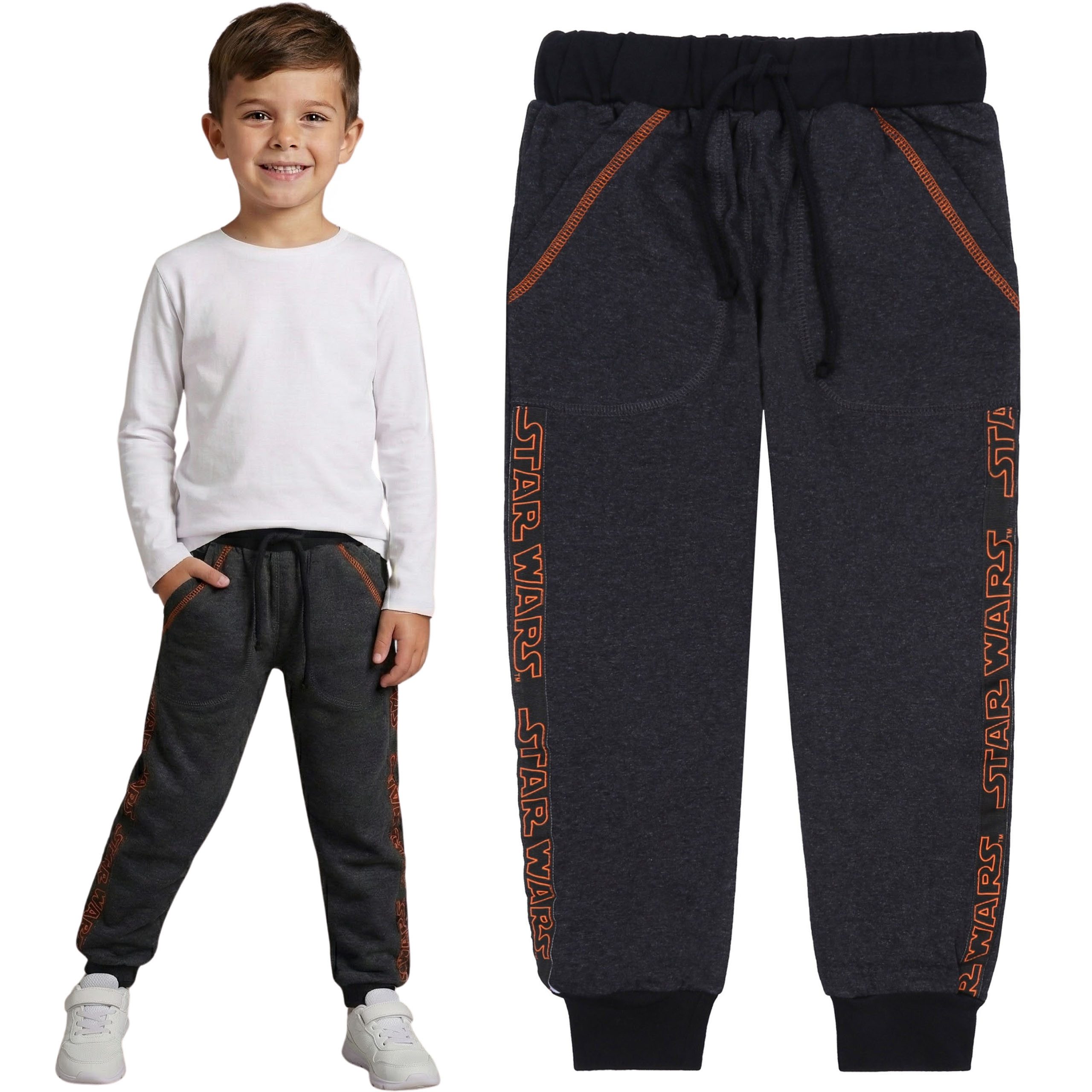 Sarcia.eu Jogginghose STAR WARS Disney Jogginghose Jungen grau bequem mit Bündchen