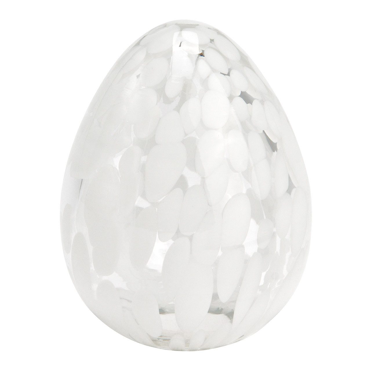 Wurm Dekoobjekt Wurm, Osterei Punkte Dekor aus Glas, Weiß (B/H/T) 6x9x6cm, 10042350 (1 St)
