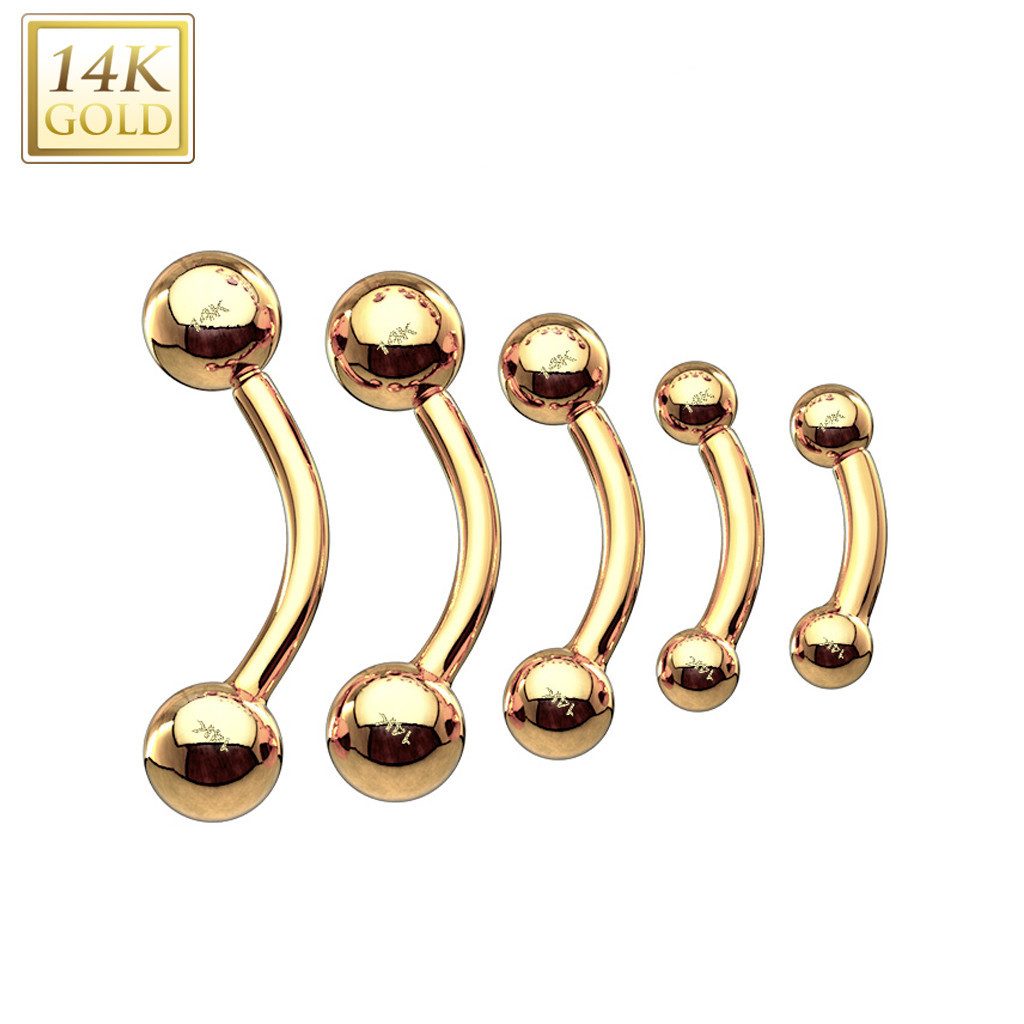Taffstyle Augenbrauenpiercing Augenbrauen Piercing 14 Karat günstig online kaufen