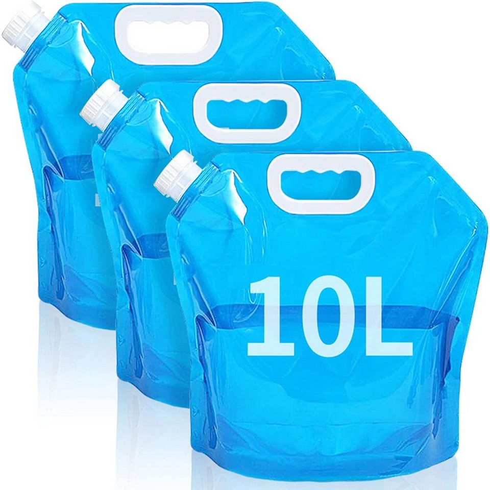 zggzerg Trinkflasche 3stk Faltbarer Wasserbehälter 10L mit Dichtem