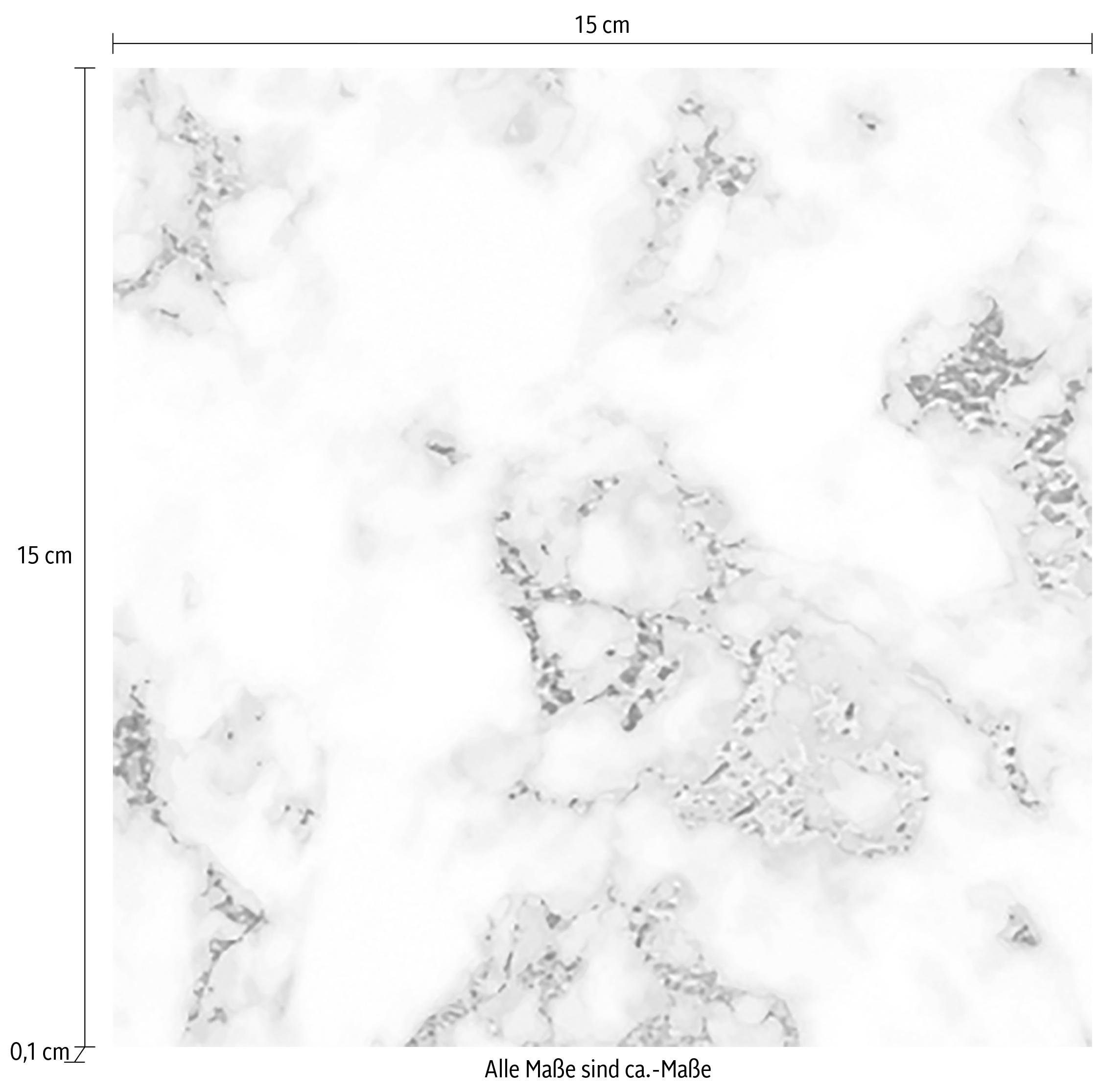 queence Fliesenaufkleber Marmor, Stickerfliesen, selbstklebend, Sticker, 12er Set