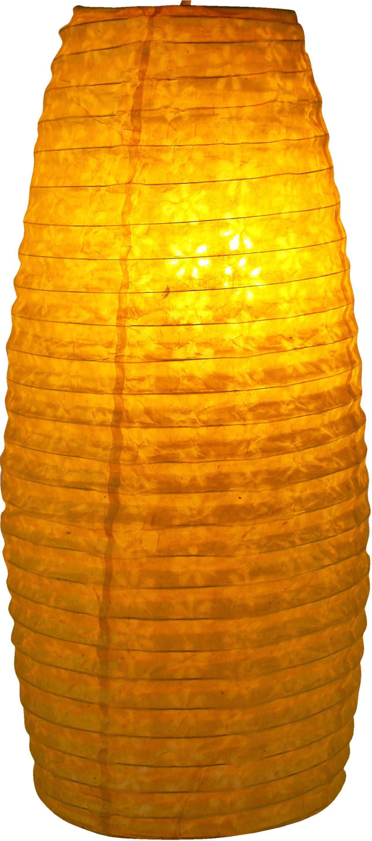 Guru-Shop Deckenleuchten Kleiner ovaler Lokta Papierlampenschirm,.., Leuchtmittel nicht inklusive