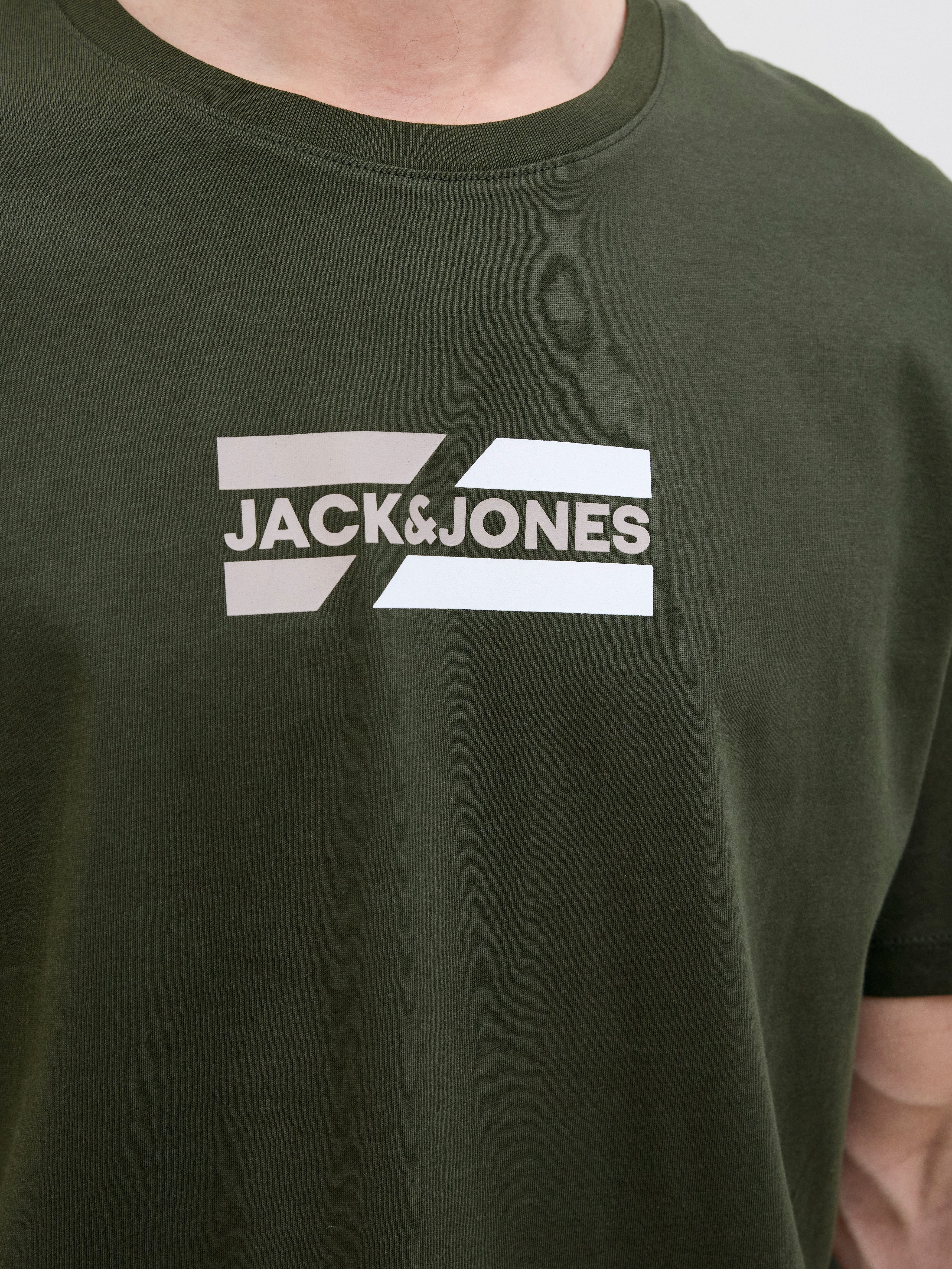 Jack & Jones Rundhalsshirt JJECORP GRAPHIC TEE SS O-NECK NOOS mit Logo Print