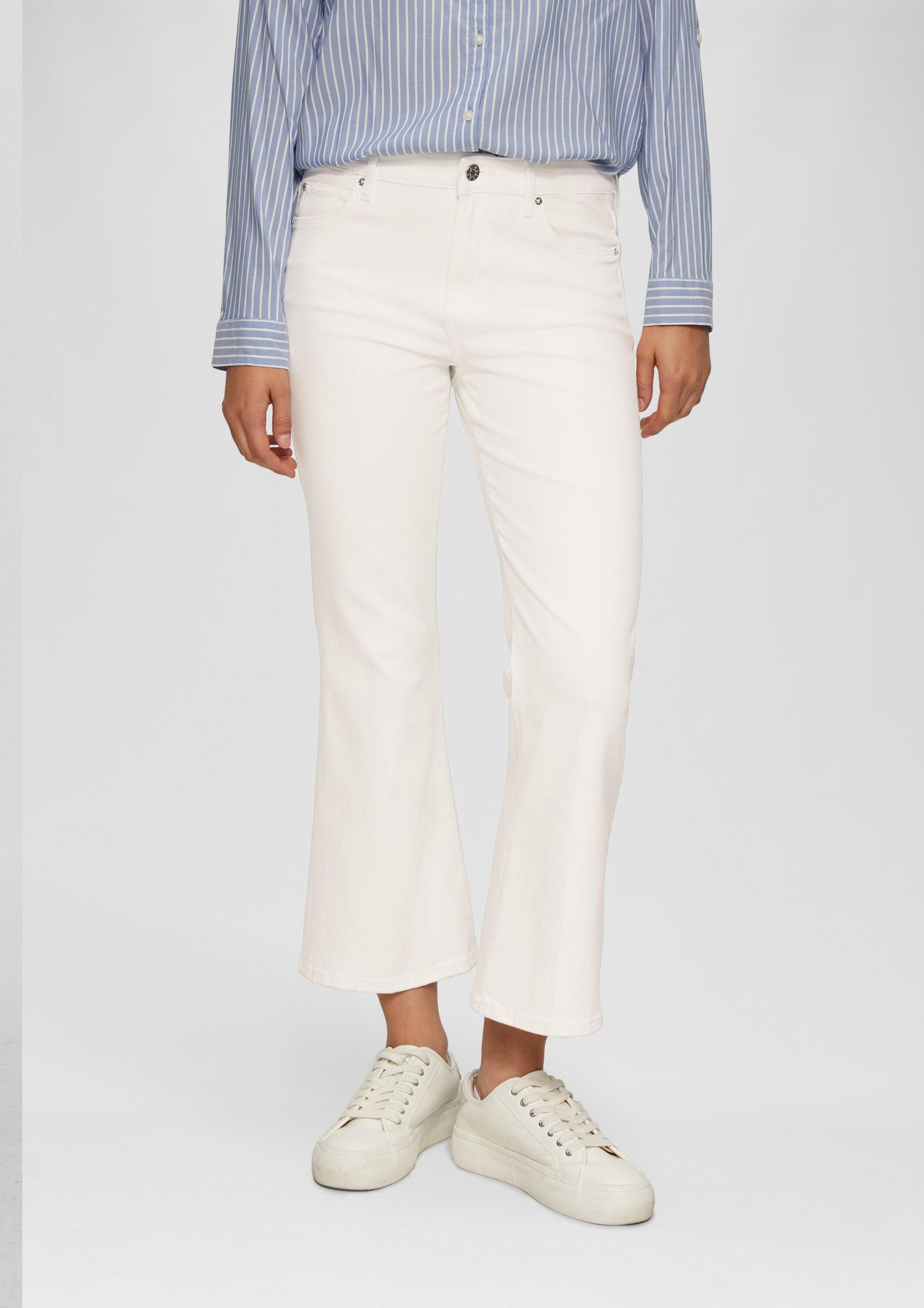 s.Oliver Bootcut-Jeans Jeans-Hose Cropped Jeans / Regular Fit / Mid Rise / günstig online kaufen