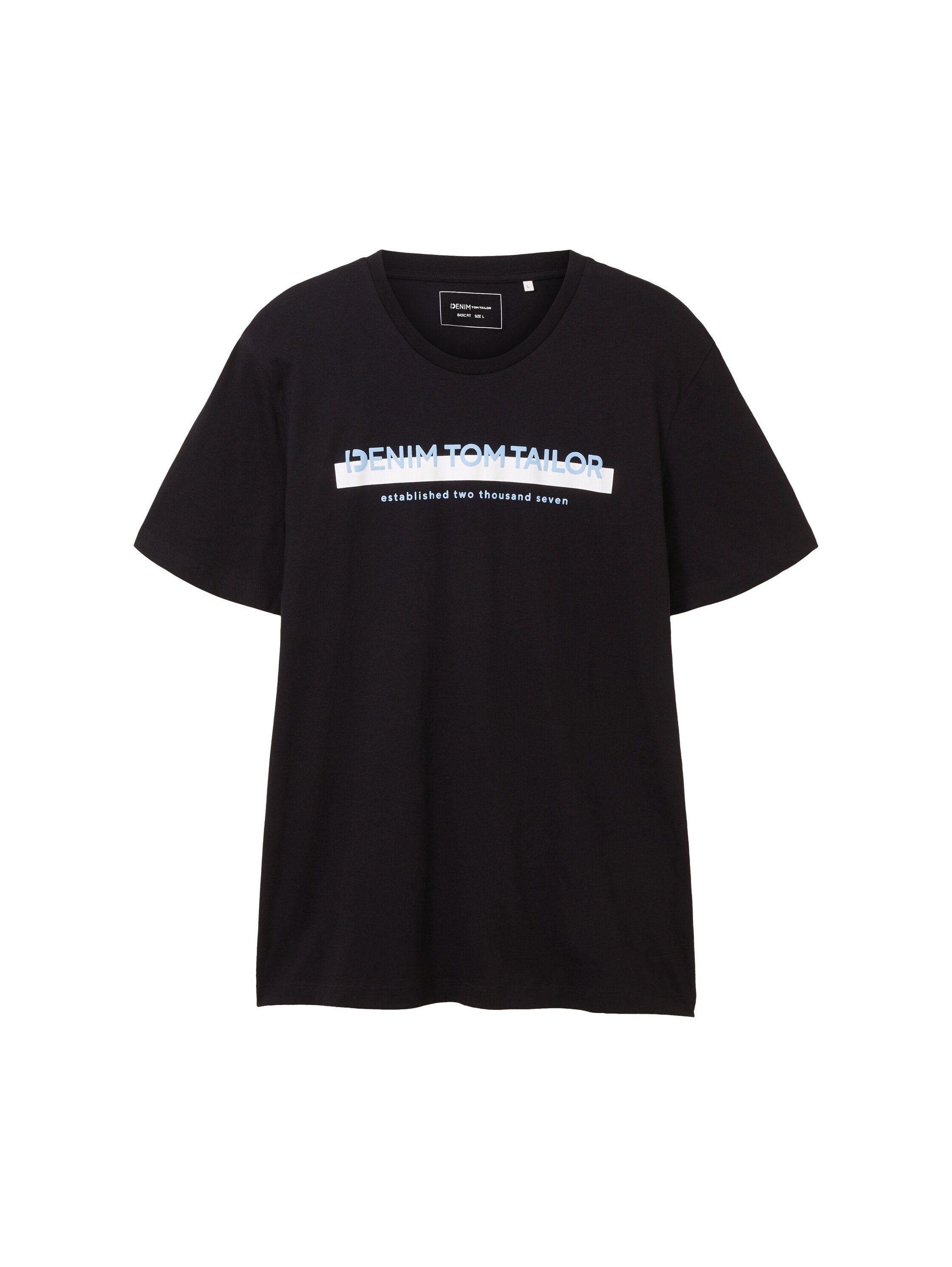 TOM TAILOR Denim T-Shirt, mit Logofrontprint günstig online kaufen