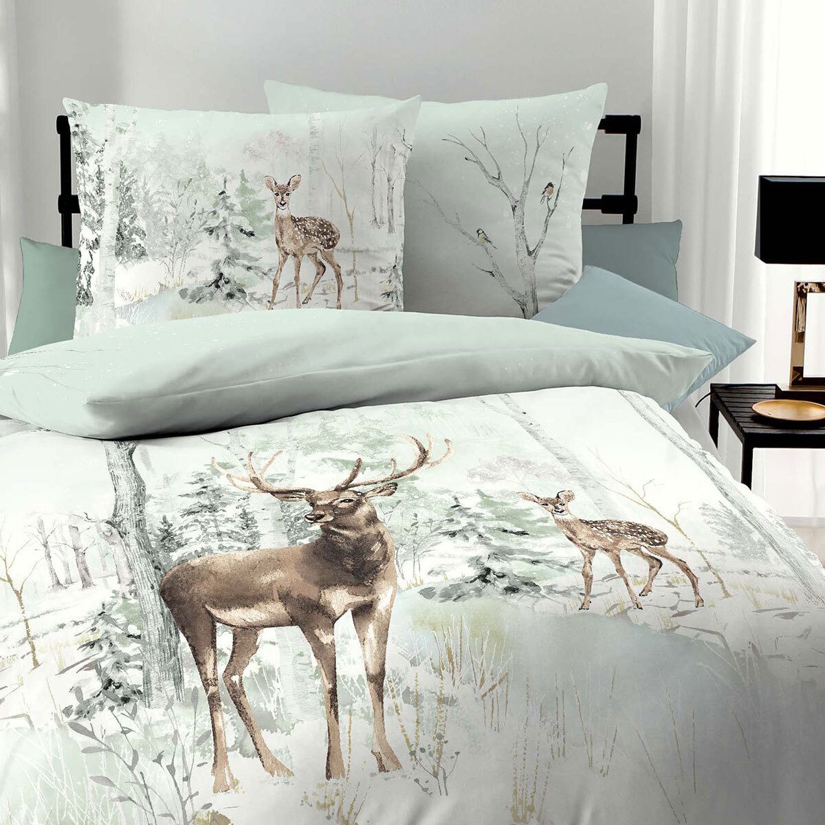 TRAUMSCHLAF Bettwäsche Peaceful, Biber, 2 teilig, günstig online kaufen