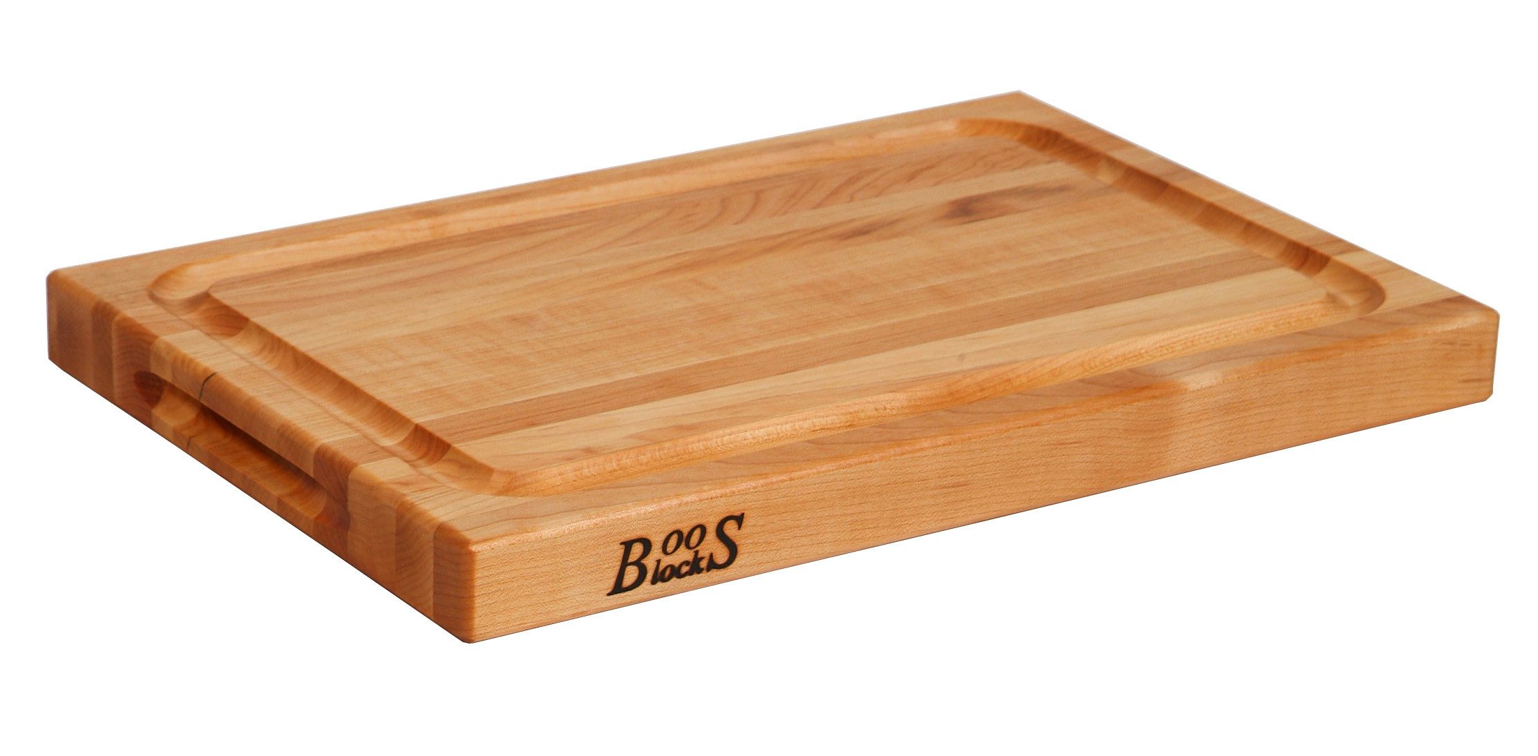 Boos Blocks Schneidebrett Pro Chef-Groove, AhornHolz, 46x31x4 cm mit Saftrille - Ahornholz