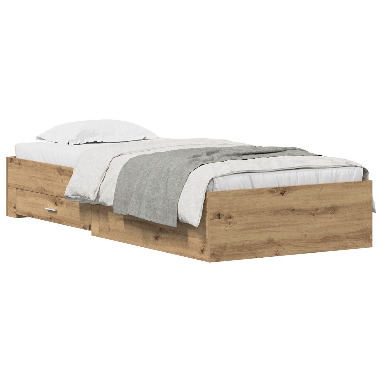 vidaXL Bett Bettgestell Artisan Eiche 90x200 günstig online kaufen