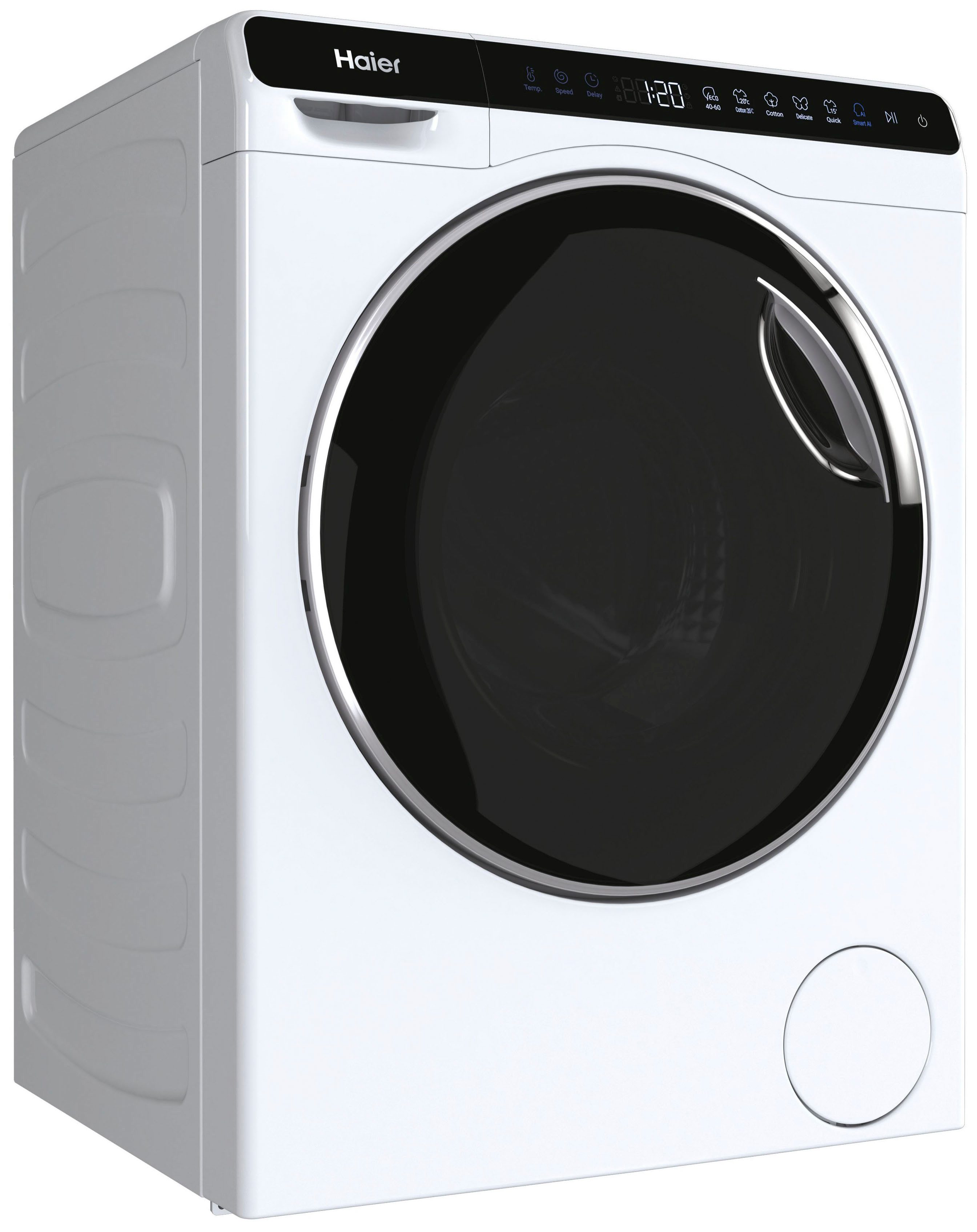 Haier Waschmaschine HW50-BP12307, 8 kg, 1200 U/min, Selbstreinigung dank Smart Dual Spray