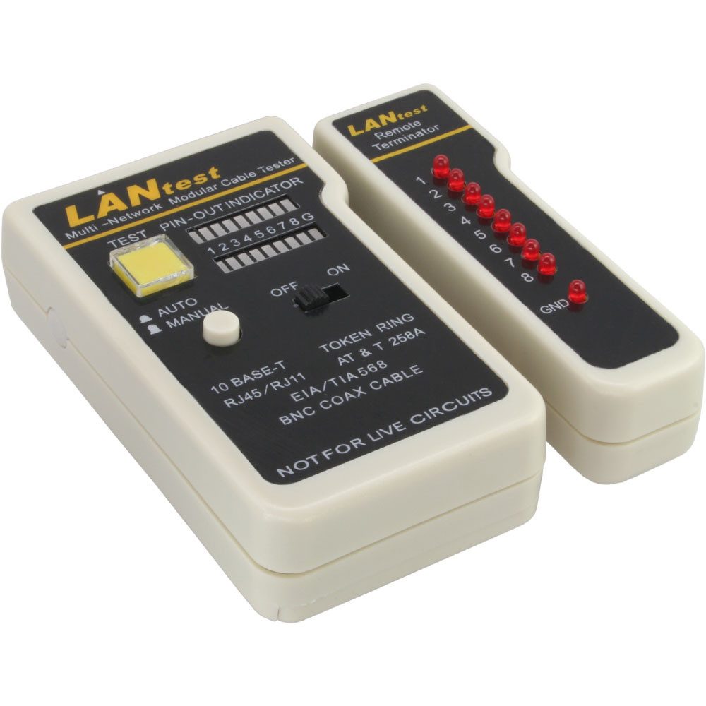 Inline Kabelbinder InLine® 79998 Tester für BNC, RJ11, RJ45 mit Tasche