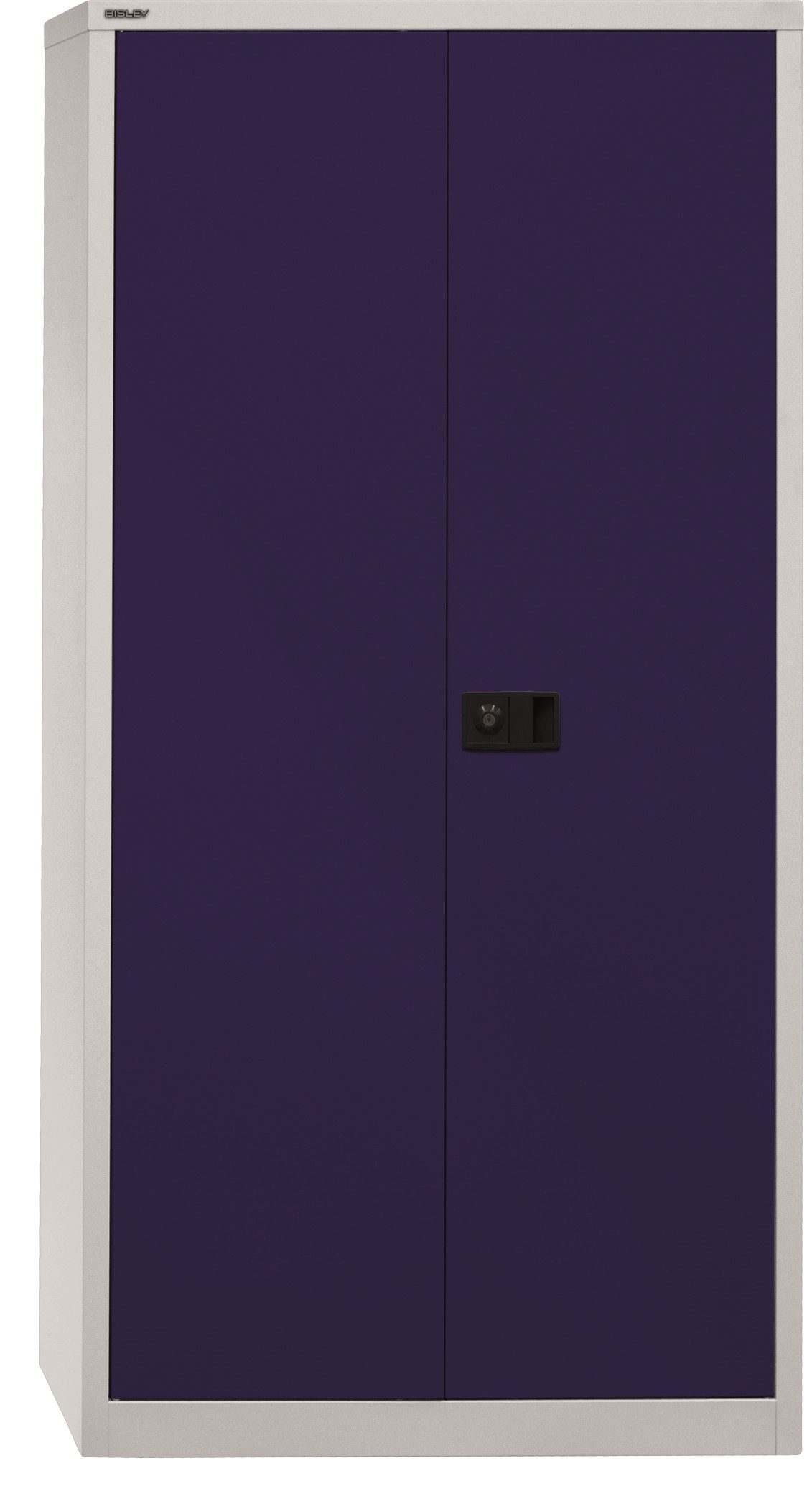 Bisley Aktenschrank Universal Flügeltürenschrank in Lichtgrau/Oxfordblau - Maße: H 196 x B 91 x T 40 cm