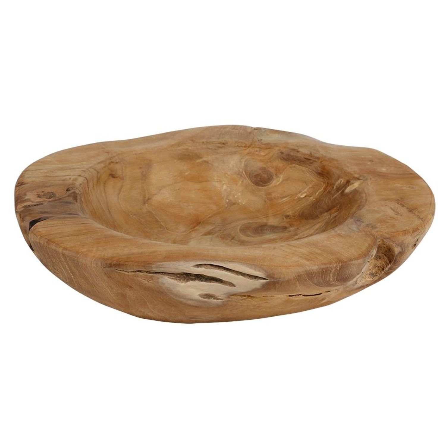 Beliebt und ausverkauft BURI Schale Rustikale Teakholzschale 27-30cm Schüssel Deko Holz Holz Naturprodukt