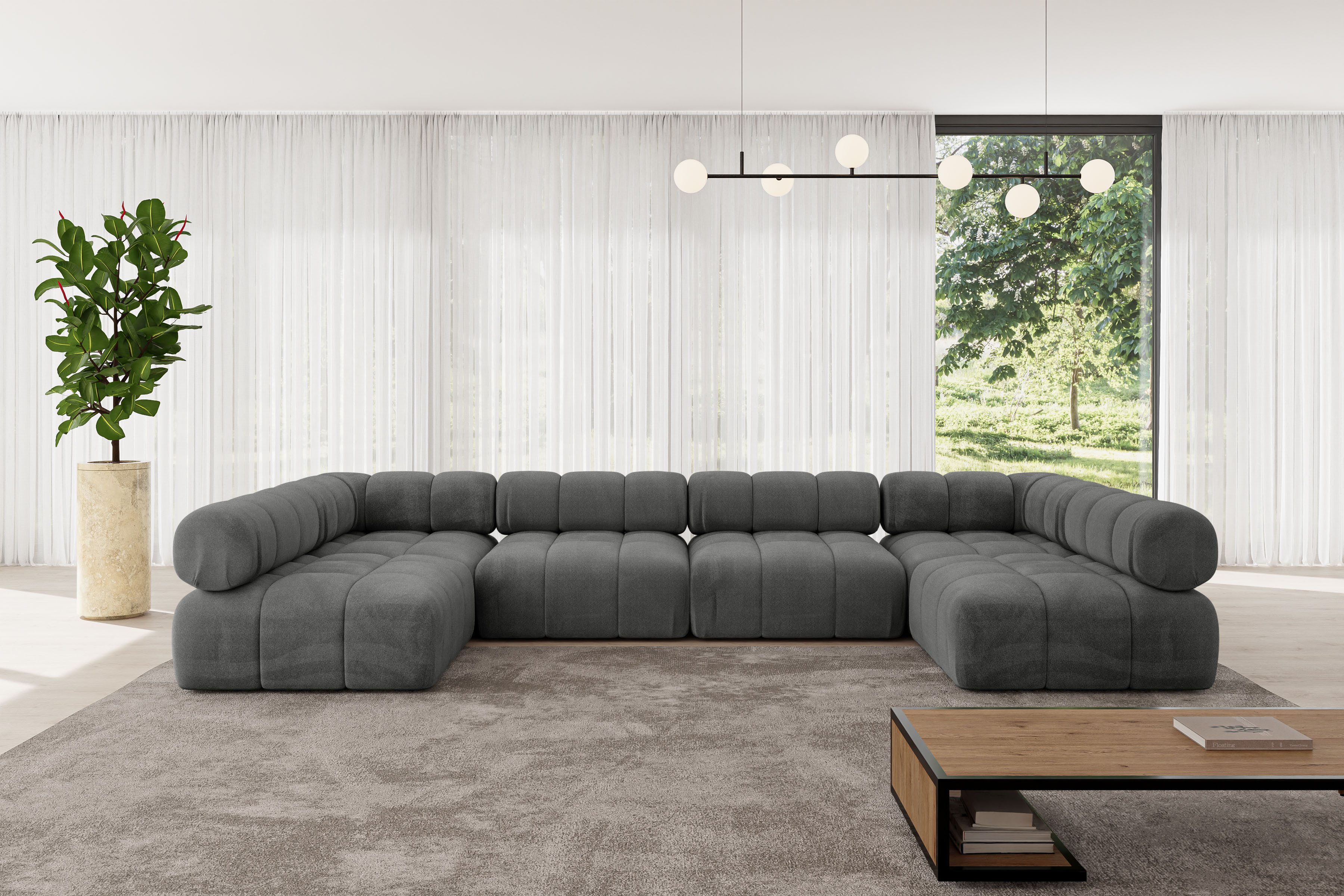 ALTDECOR Wohnlandschaft Garvo-U2, Corner Sofa U-Form günstig online kaufen