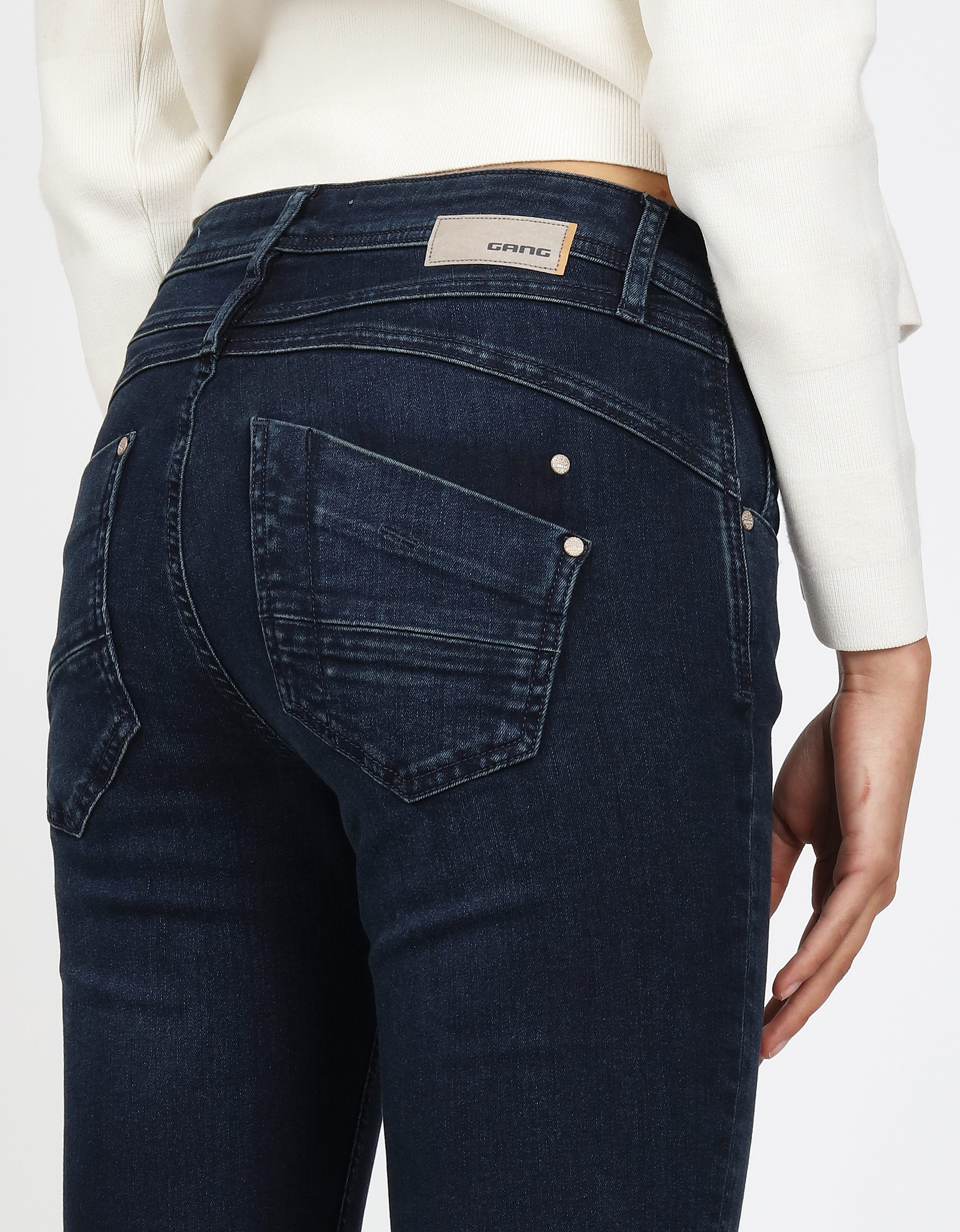 GANG Relax-fit-Jeans 94AMELIE mit Used-Effekten