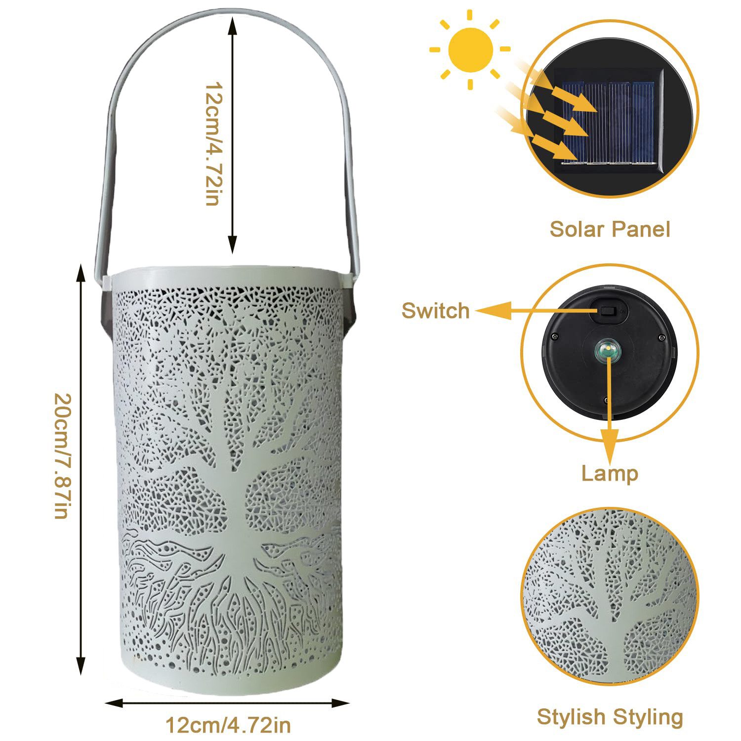 RWEUOQ LED Solarleuchte Solarlampe Solarlaterne für günstig online kaufen