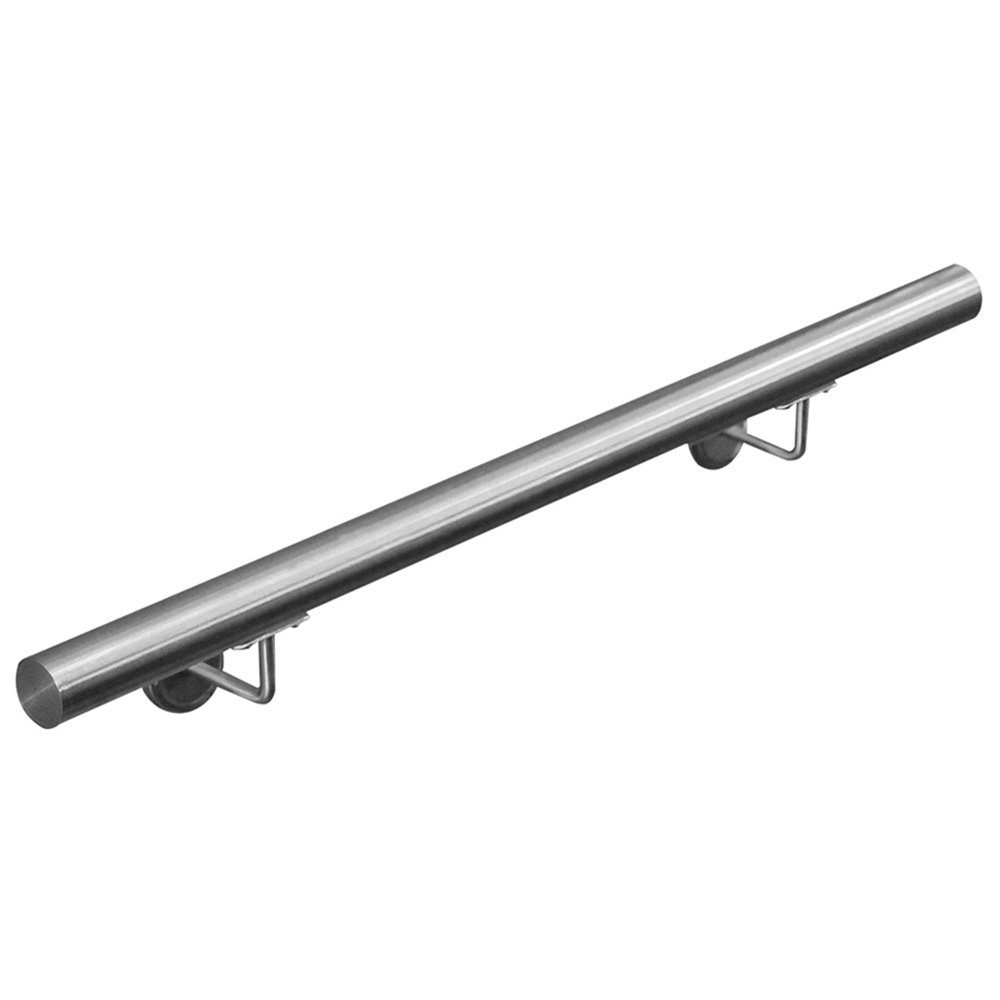 V2Aox Handlauf Edelstahl Handlauf Treppengeländer Wandhandlauf Treppe 40 - 1000 cm, 50 cm Gesamtlänge