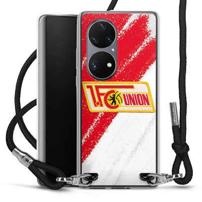 DeinDesign Handyhülle Offizielles Lizenzprodukt 1. FC Union Berlin Logo, Huawei P50 Pro Handykette Hülle mit Band Case zum Umhängen