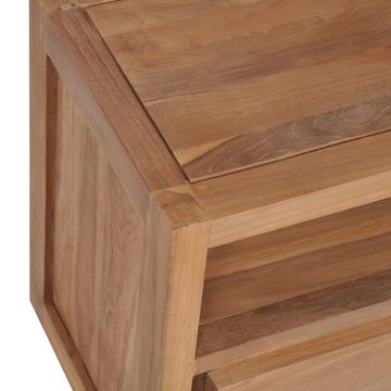 vidaXL TV-Schrank TV-Schrank Massivholz Teak mit natürlichem Finish 120×30×40 cm