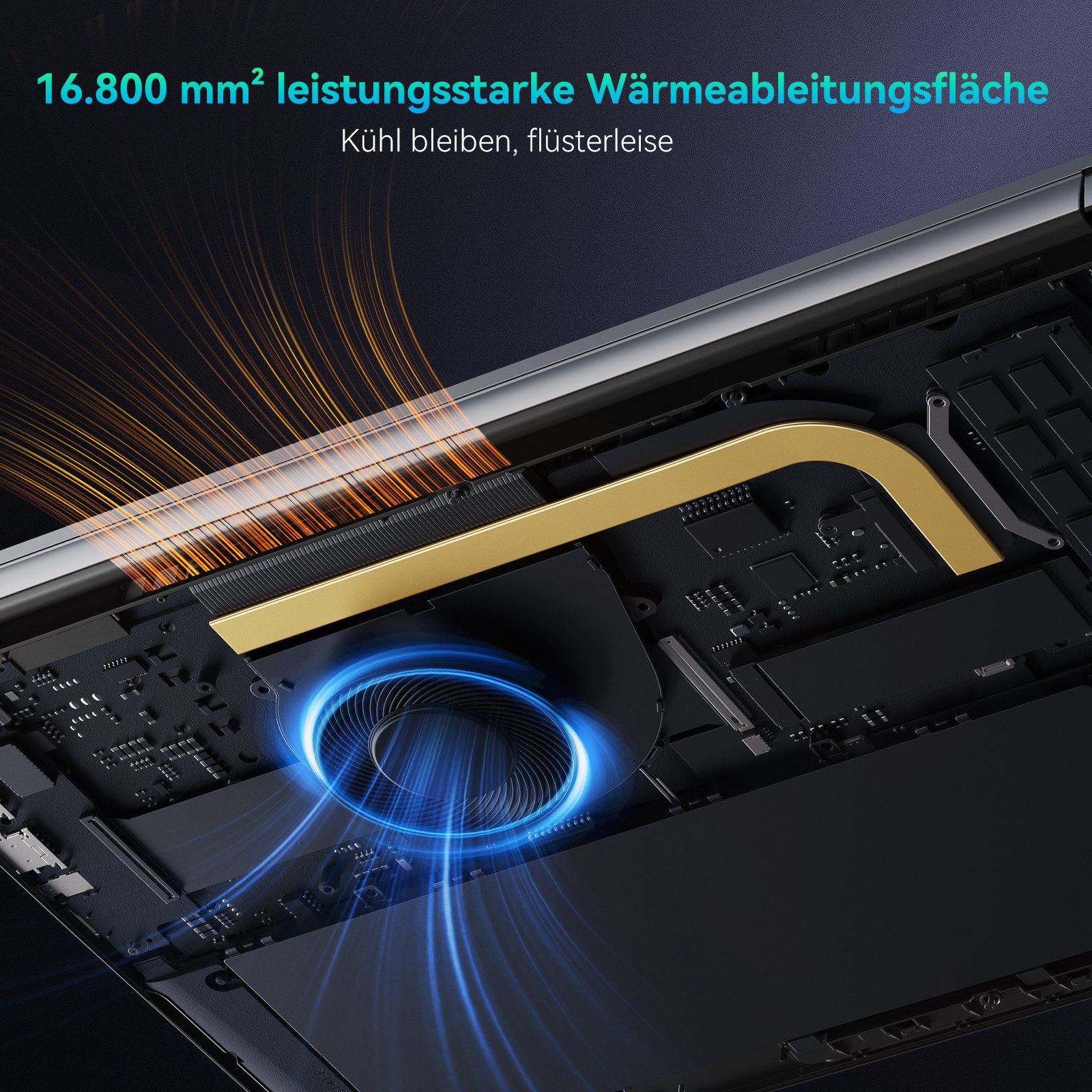 blackview 15,6 -Zoll FHD Laptop Intel N150 16GB + 512GB Windows11 Notebook (Intel N150 Intel Twin Lake N150, 16 GB, 512 GB SSD, 180° Drehung/Low Blue Light-Zertifizierung/Deutsche Tastaturaufkleber)