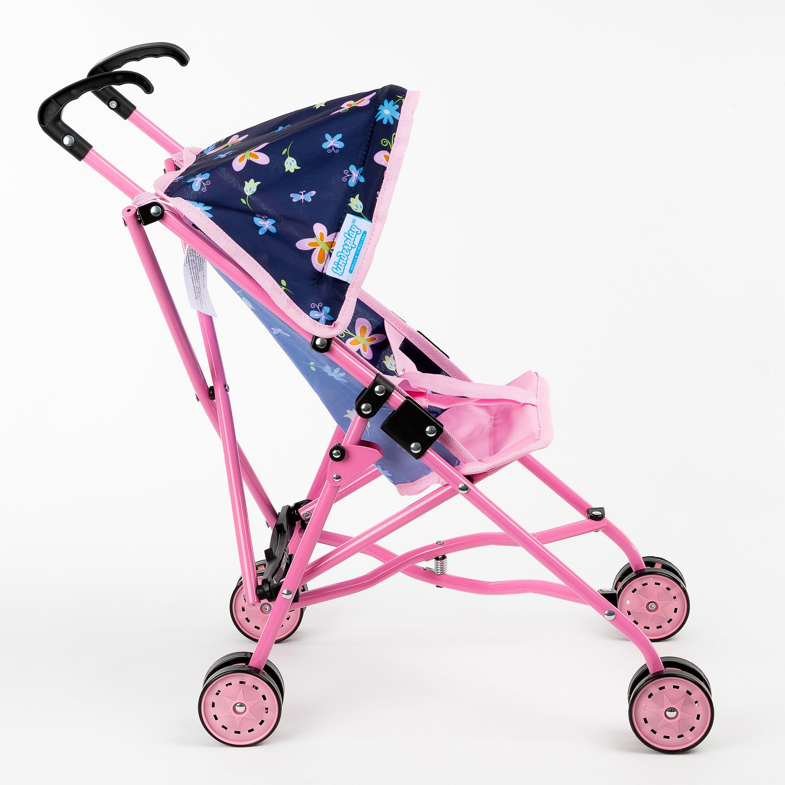 Kinderplay Dolls & Strollers Puppenbuggy Puppenwagen Buggy – leicht & klappbar – Spielspaß für Kinder – Bild 4 von 5