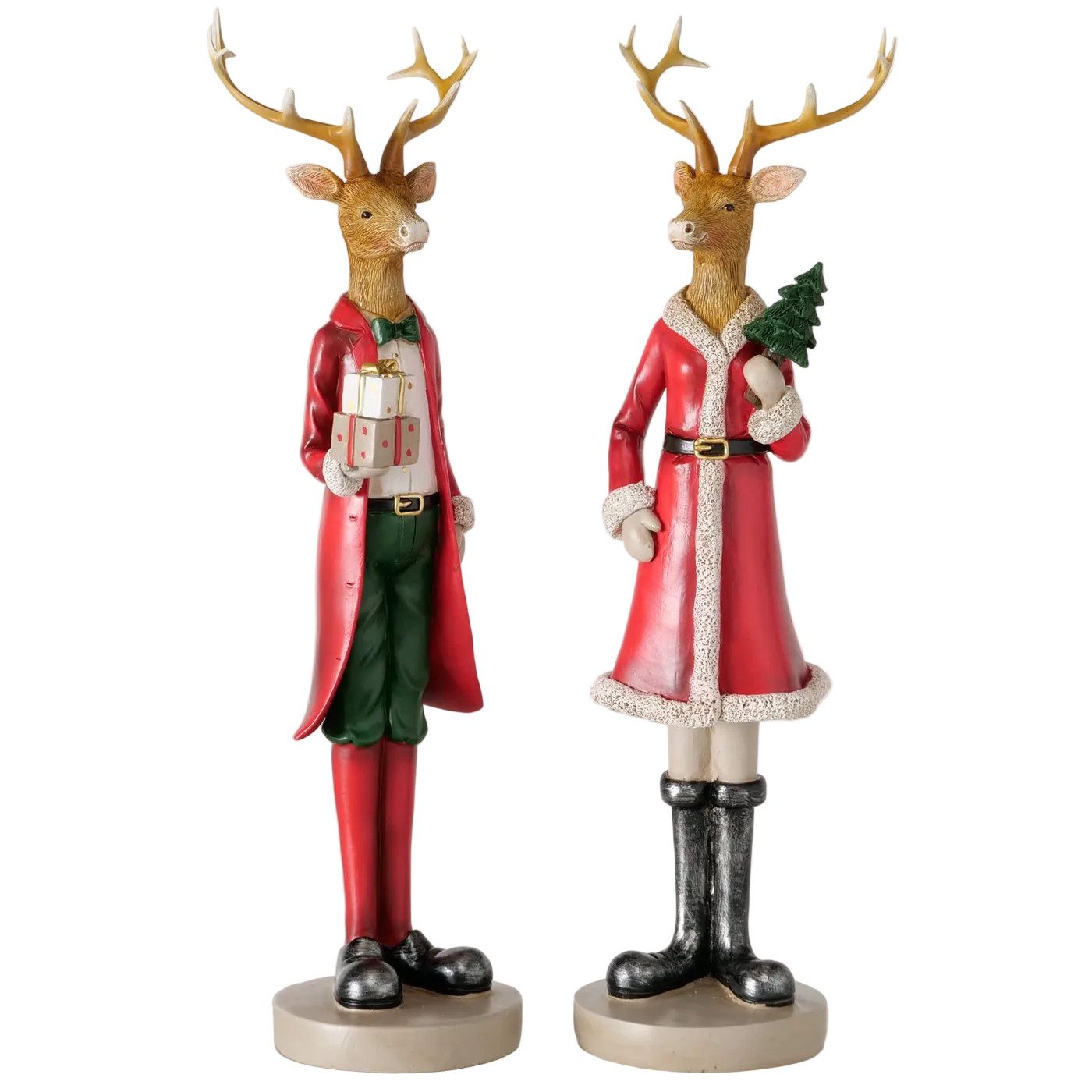 MF Weihnachtsfigur Weihnachtsfiguren Hirsch Noelio 2er Set 43,5 cm (1 St) – Bild 2 von 5