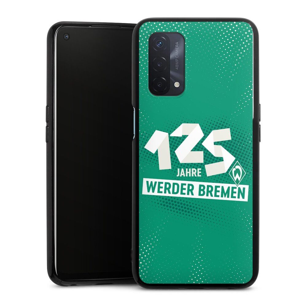 DeinDesign Handyhülle 125 Jahre Werder Bremen Offizielles Lizenzprodukt, Oppo A54 5G Silikon Hülle Bumper Case Handy Schutzhülle