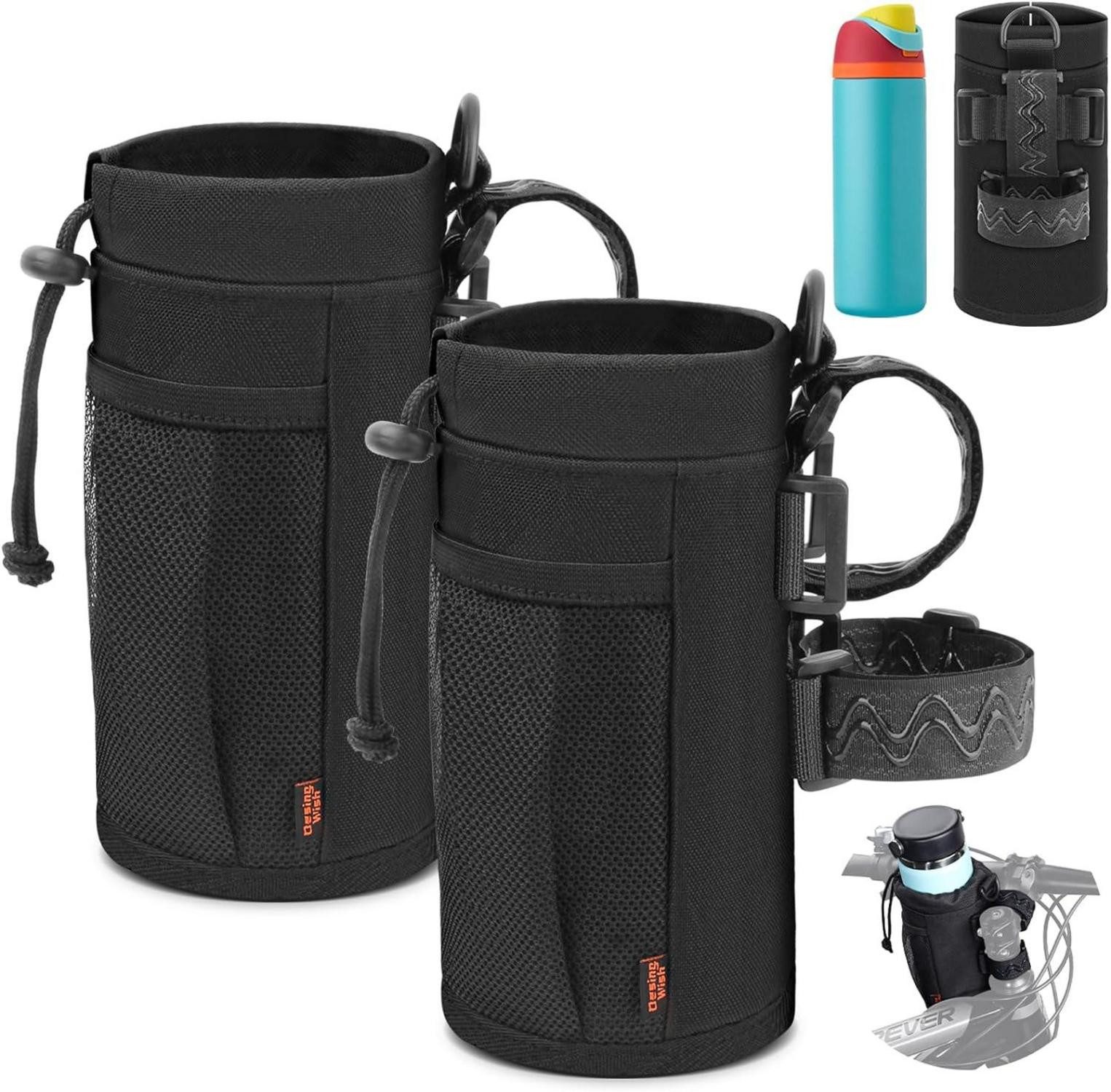 Fahrradständer Fahrrad Flaschenhalter 24oz Schwarz 2 Stück - Isolierter