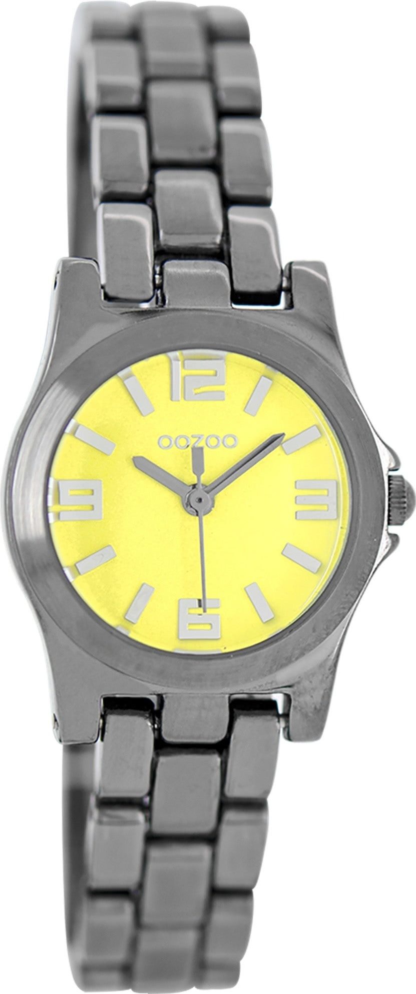 OOZOO Quarzuhr Oozoo Damen Armbanduhr silber Analog matt, (Analoguhr), Damenuhr rund, klein (ca. 25mm) Metallarmband, Elegant-Style