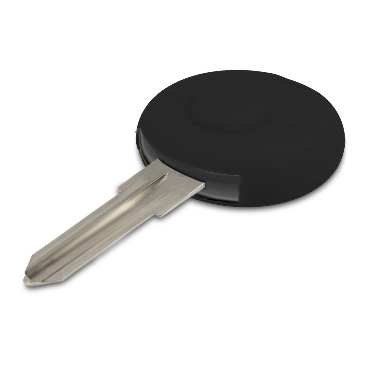 Schlüssel Schlüsselhülle Schlüsseltasche Smart Silikon Schwarz 1-Tasten Cover Hülle Autoschlüssel, Case kwmobile für Autoschlüssel
