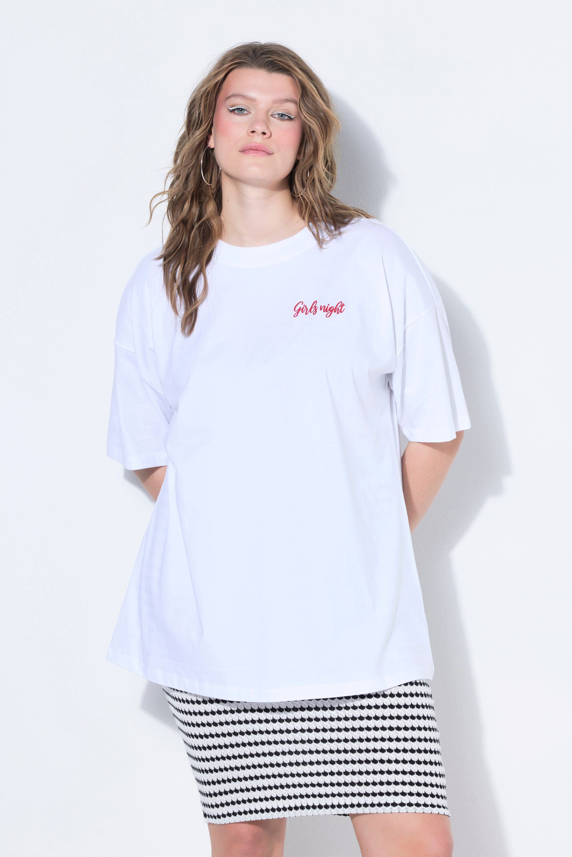 T-Shirt T-Shirt oversized Wine-Print