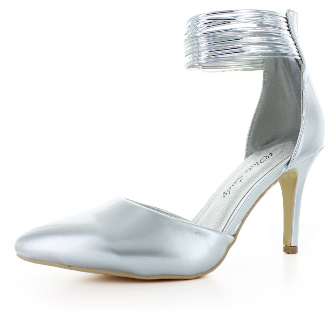 White Lady 825 Pumps aus Lackleder mit metallic Riemchen Slingpumps