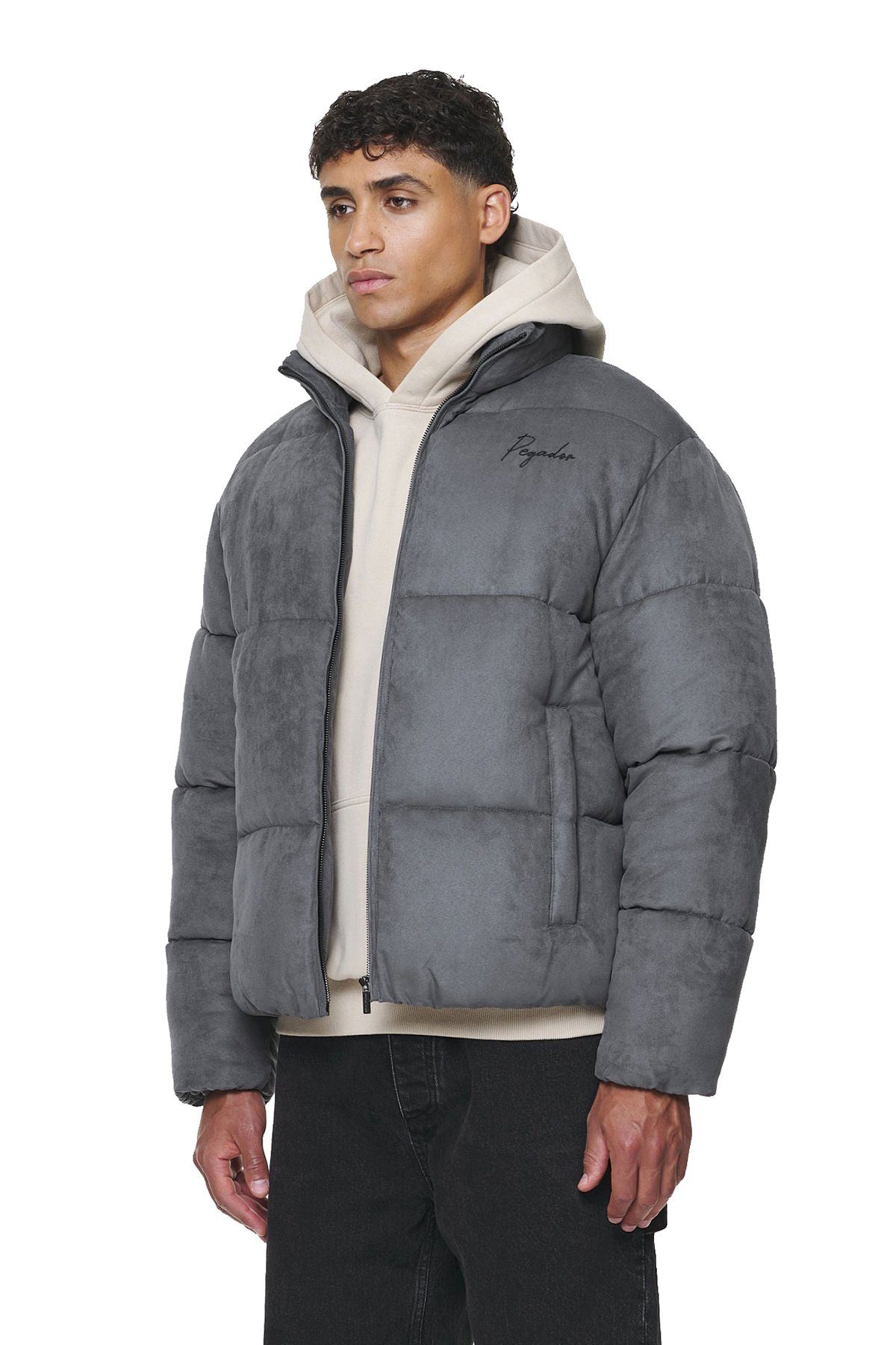 Pegador Steppjacke Neum Suede Puffer (1-St., Set) kein