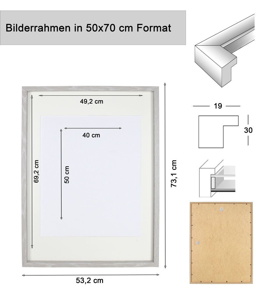 IDEAL TREND Bilderrahmen 3D Objektrahmen Holz günstig online kaufen