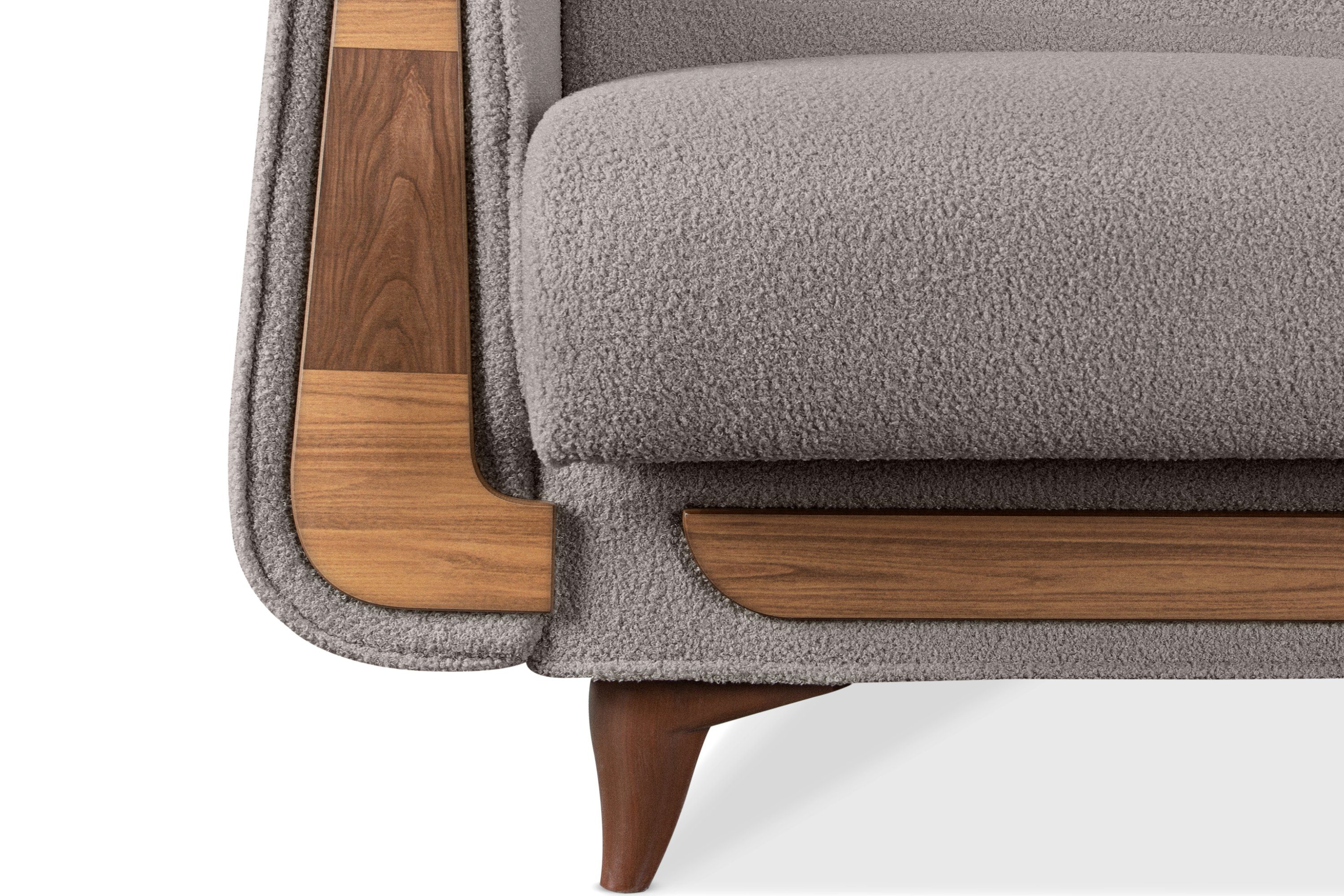 Konsimo Sessel | grau Armlehnen Sessel mit grau GUSTAVO Komfortabler