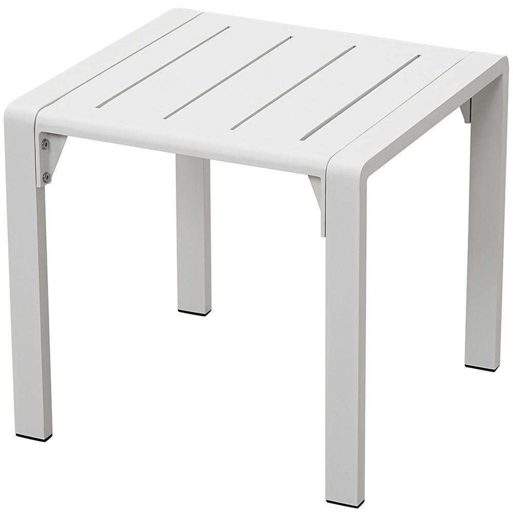 MeXo Gartentisch Aluminium Balkontisch 44×44×41 cm (wetterfester Tisch, 1-St., rostfrei & pflegeleicht), ideal für 1–2 Personen – Bild 2 von 4