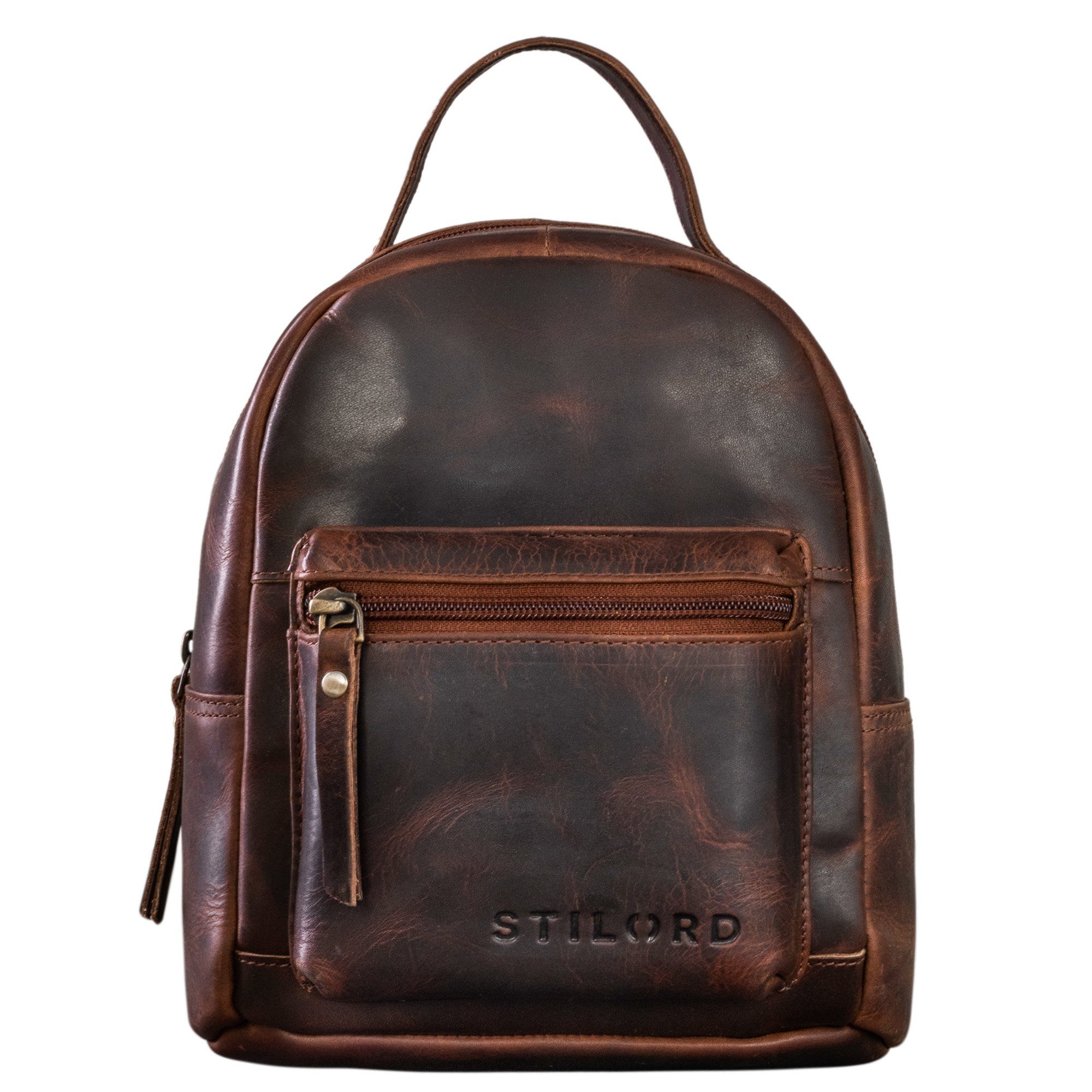 STILORD Cityrucksack "Tiny" Mini Rucksack Damen Leder