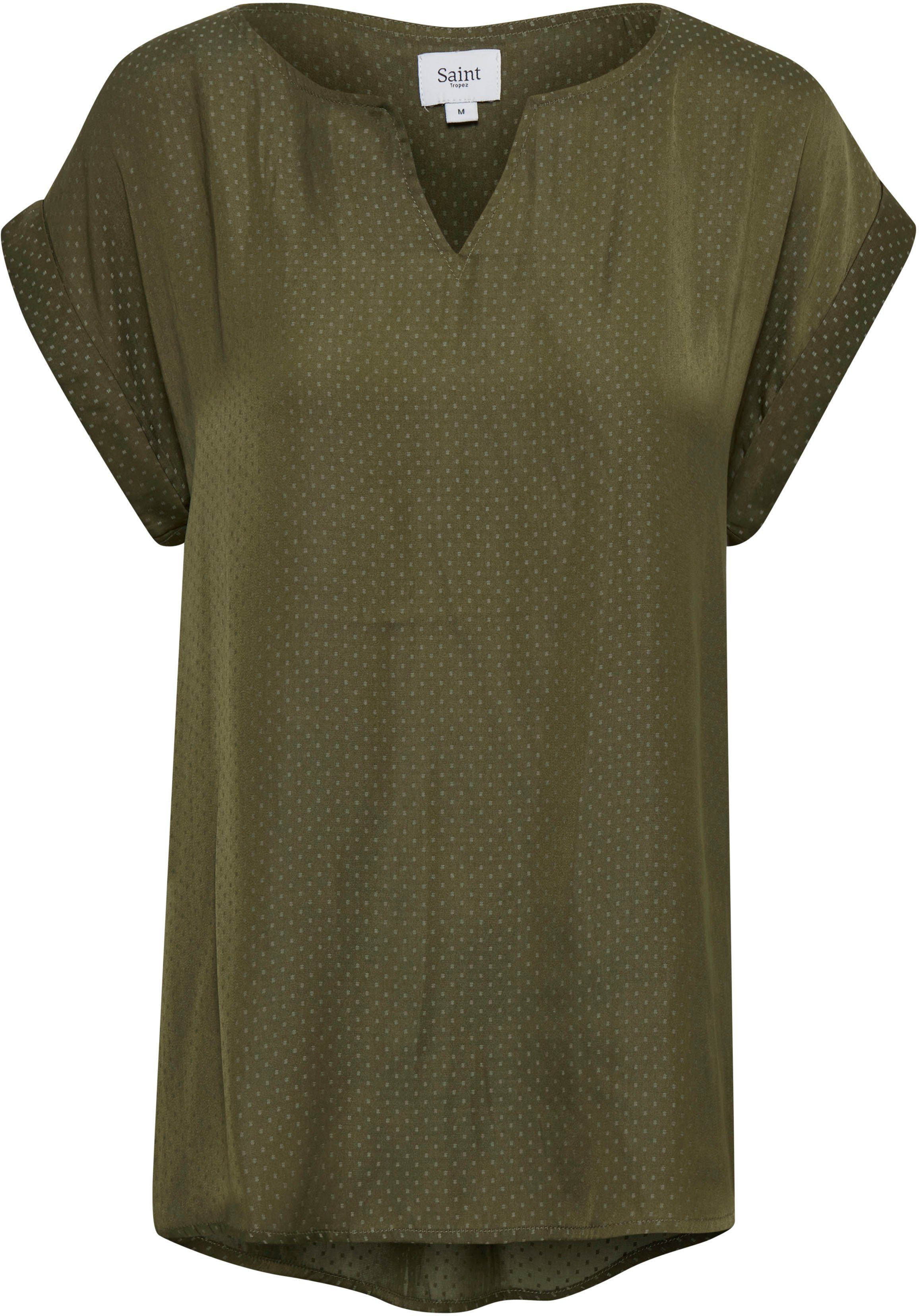 Saint Tropez Shirtbluse Top Green SS BrianaSZ Army