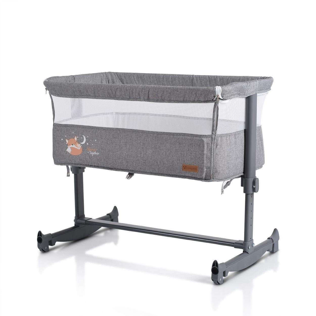 Cangaroo Komplettbett Beistellbett Always Together, Schaukel, Matratze, verstellbar, rutschfest