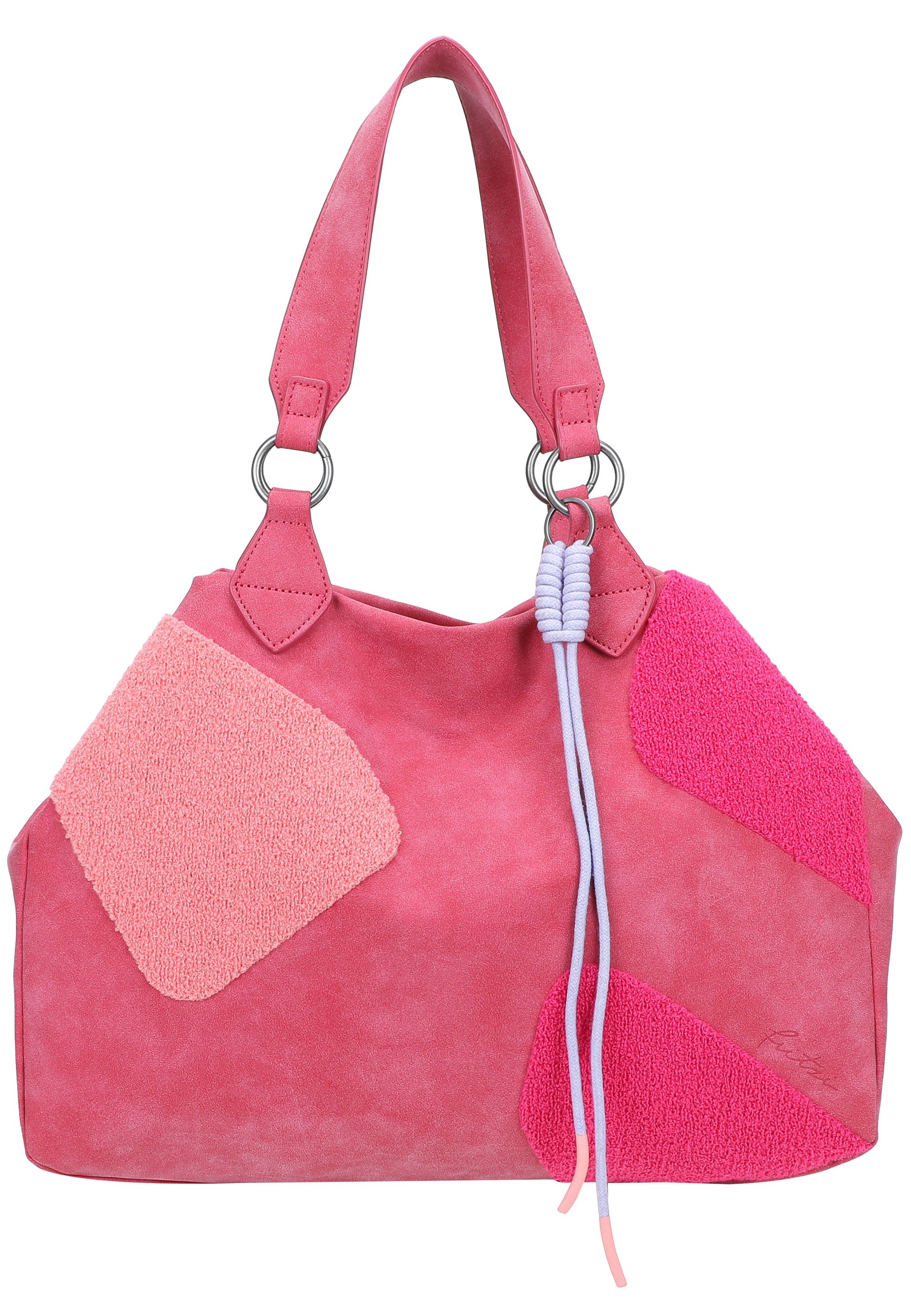 Fritzi aus Preußen Henkeltasche Izzy Medium Limited Happy, mit moderner und weicher Flockung