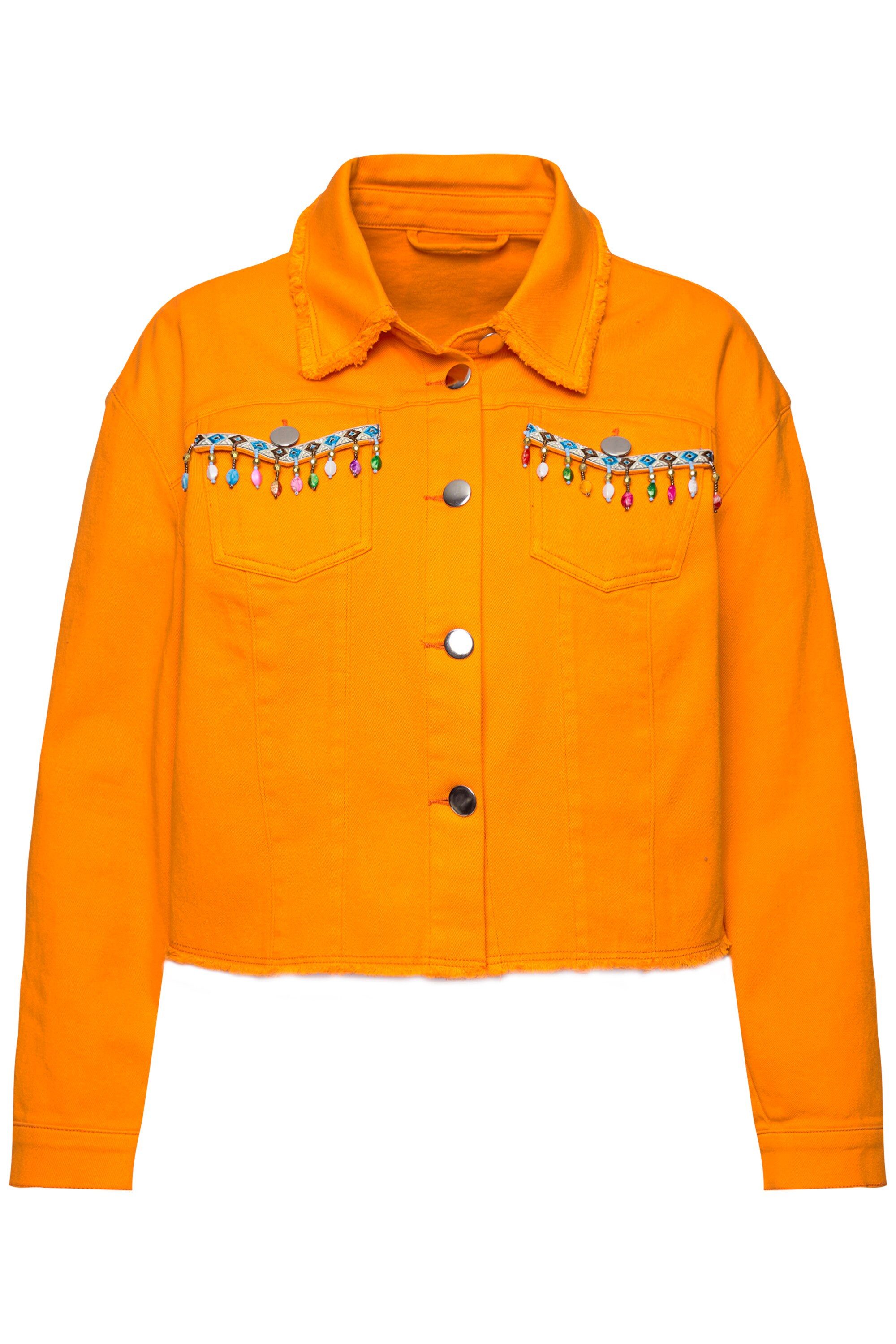 Angel of Style Sommerjacke Twilljacke Straight Fit Rücken-Applikation günstig online kaufen