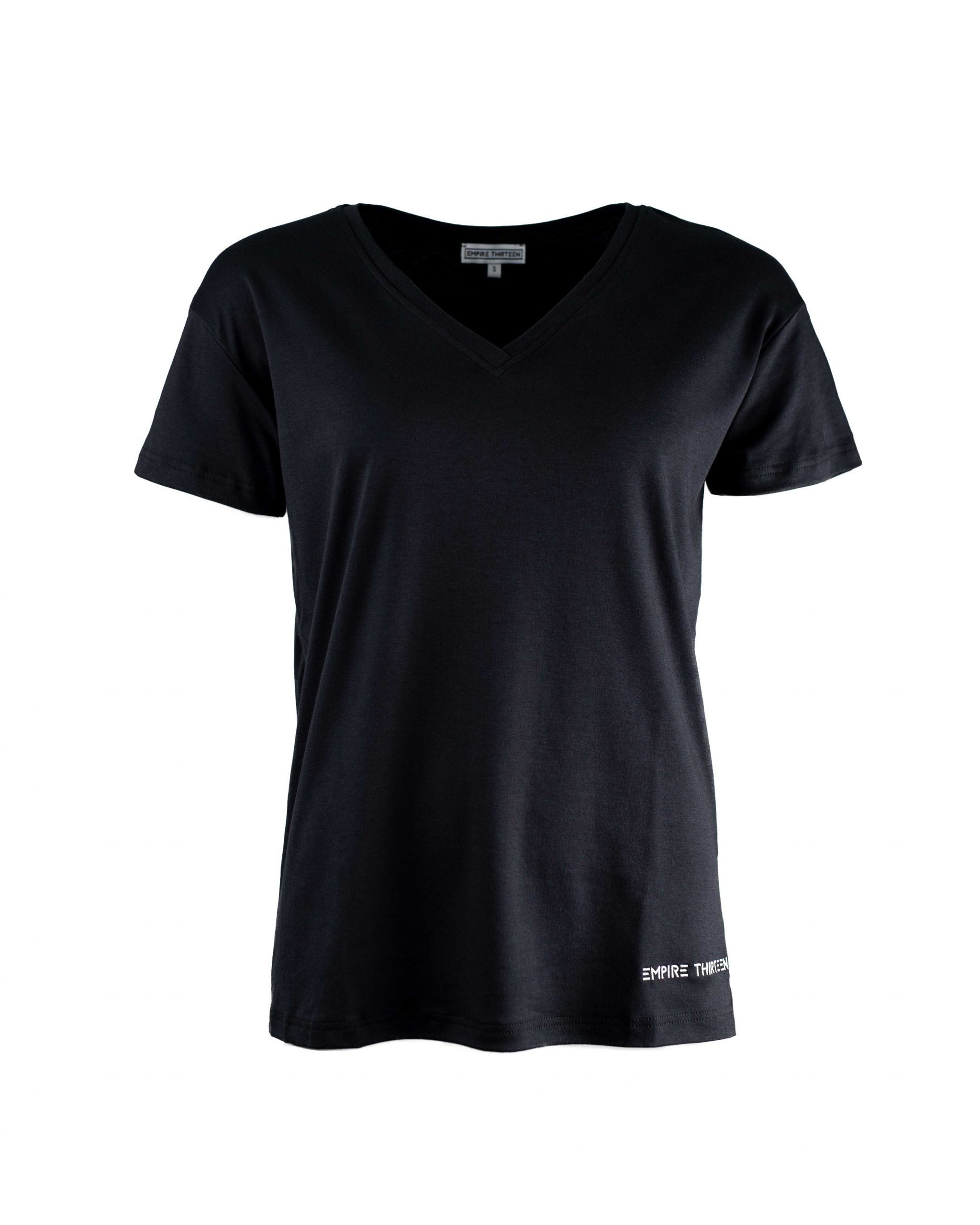 EMPIRE-THIRTEEN T-Shirt "EMPIRE-THIRTEEN" V-NECK SHIRT LADIES V-Ausschnitt