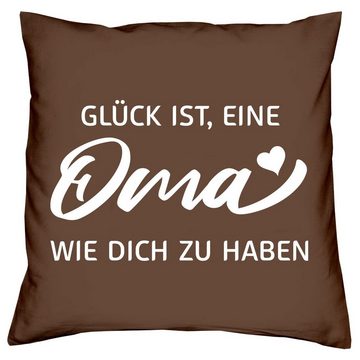 Soreso® Dekokissen Kissen + Socken Geschenk für Oma zum Geburtstag Muttertag Weihnachten, Geburtstagsgeschenk Weihnachtsgeschenk Muttertagsgeschenk