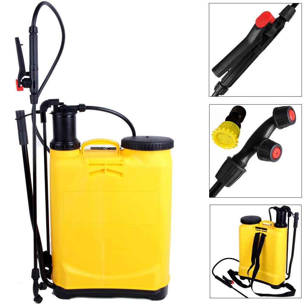 JEOBEST Drucksprühgerät Drucksprüher - 16 Liter - Pumpsprüher, (1er Set)Pflanzensprüher Mit Schlauch-Tragegurt und Verstellbarer Düse