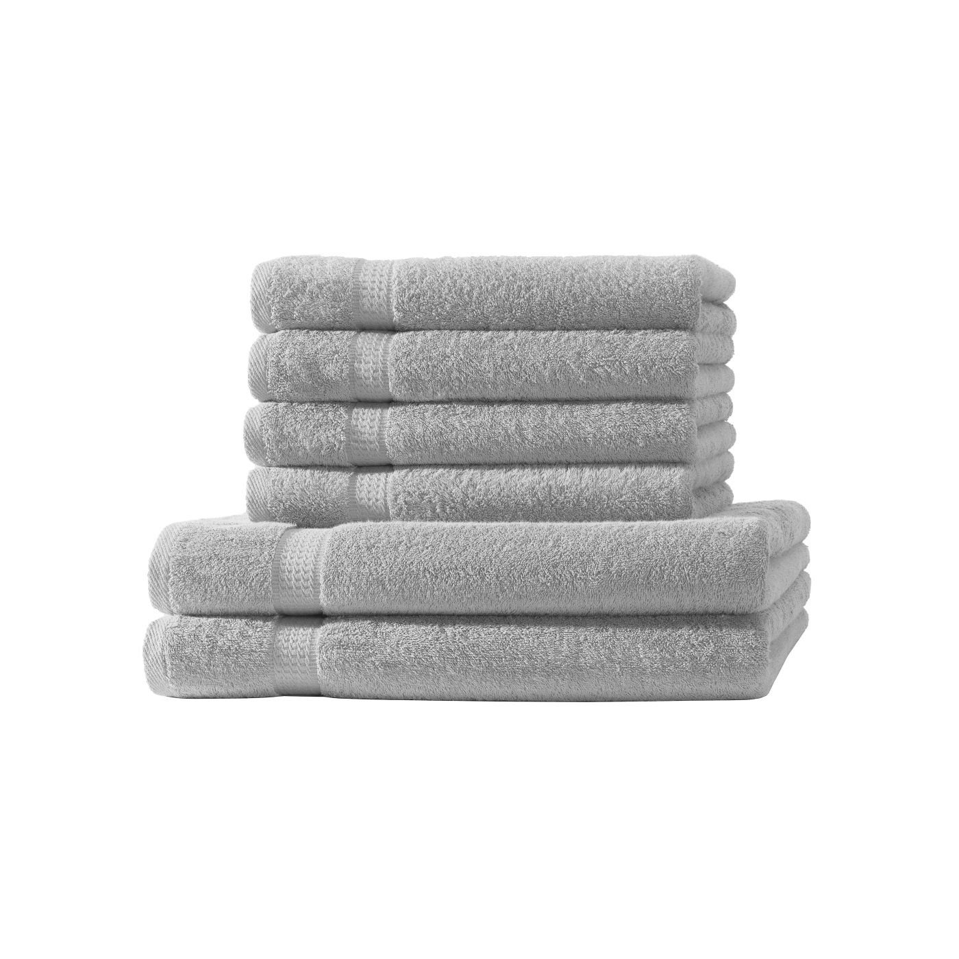 Uni Handtücher (1-St) Handtuchset, mit Frotteeware Baumwolle Handtuch Bordüre soma 100% Baumwolle,