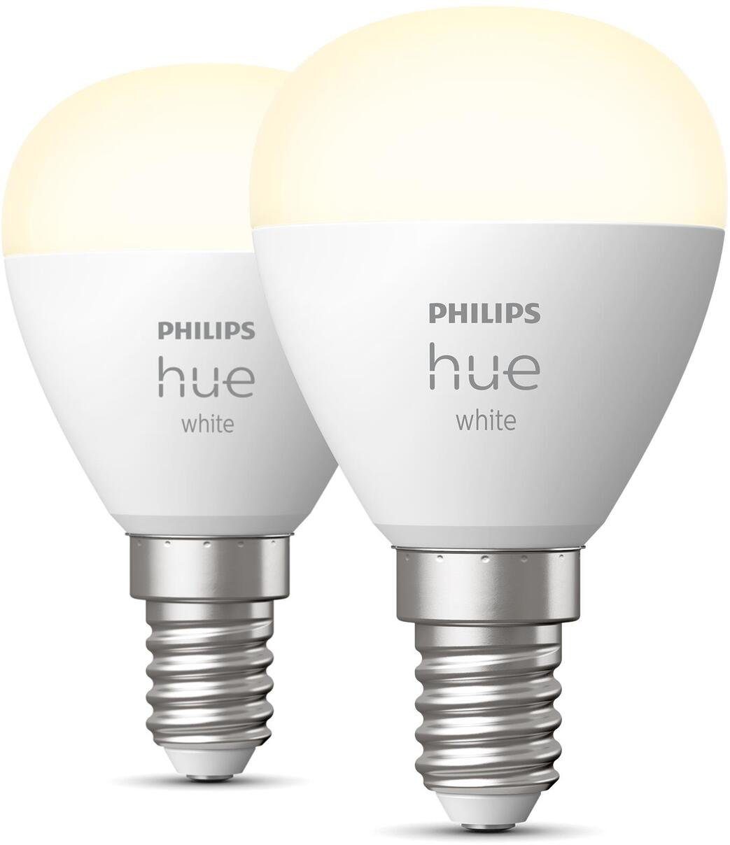 Philips Hue LED-Leuchtmittel White E14 Luster Doppelpack 2x470lm!, E14, 2 St., Warmweiß