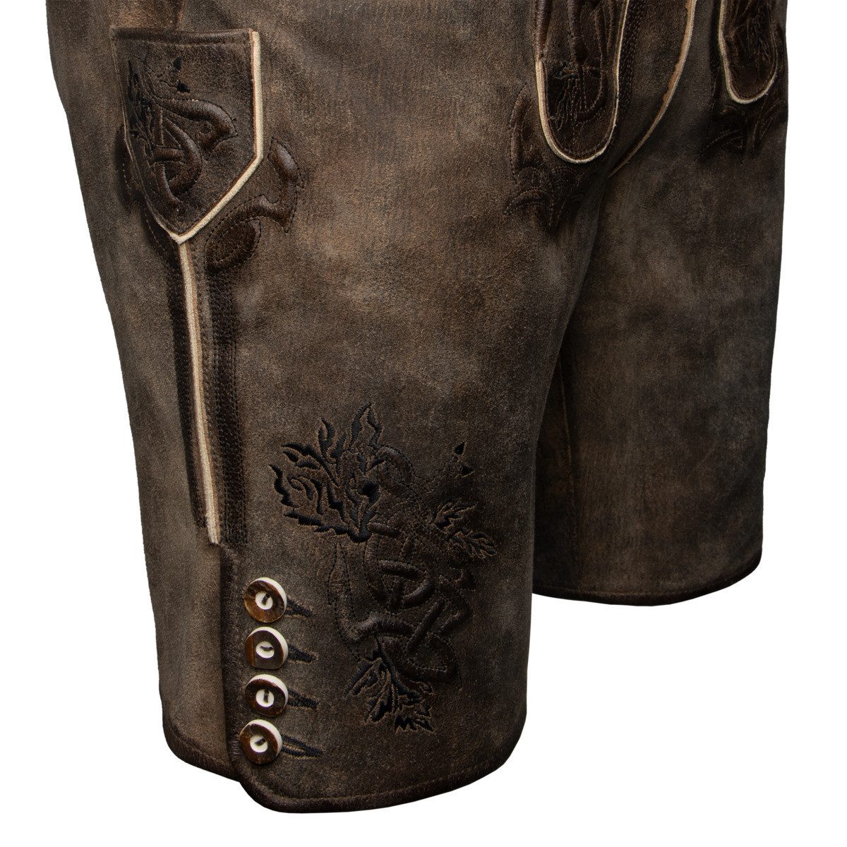 Spieth & Wensky Trachtenlederhose Excalibur Herren (1-tlg) Trachtenlederhose, Trachtenhose, Bayerische Lederhose, Oktoberfest