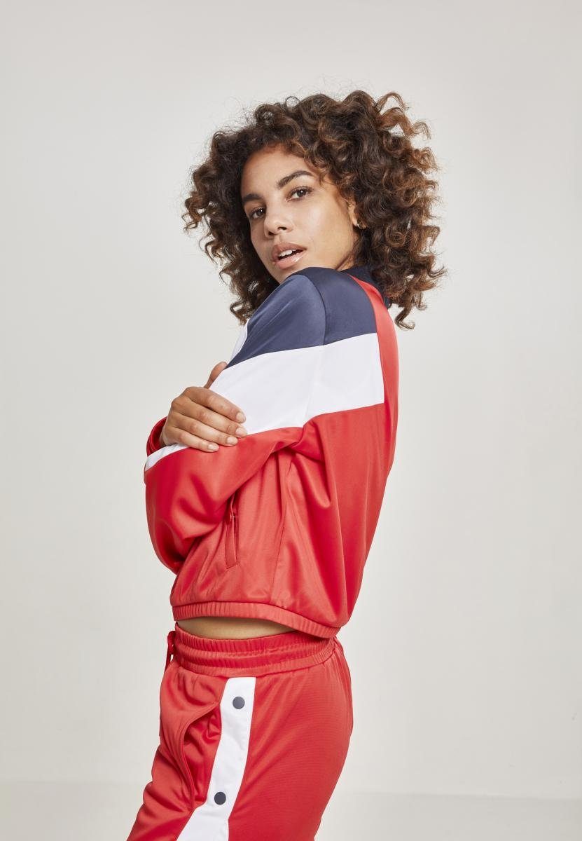 URBAN CLASSICS Outdoorjacke Damen Ladies 3-Tone Track Jacket (1-St), Das  dreifarbige Balken-Design sorgt für einen echten 90er Jahre Retro Look | Jacken