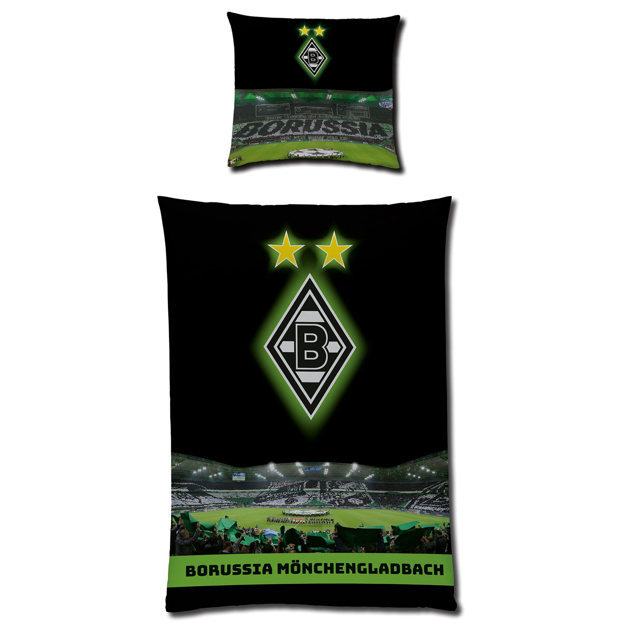 BERONAGE Wendebettwäsche Borussia Mönchengladbach Borussia-Park Bettwäsche günstig online kaufen