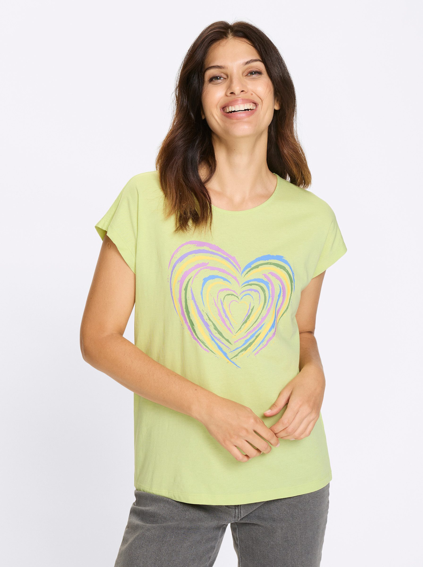 Sieh an! T-Shirt Kurzarm-Shirt Extra kurz günstig online kaufen